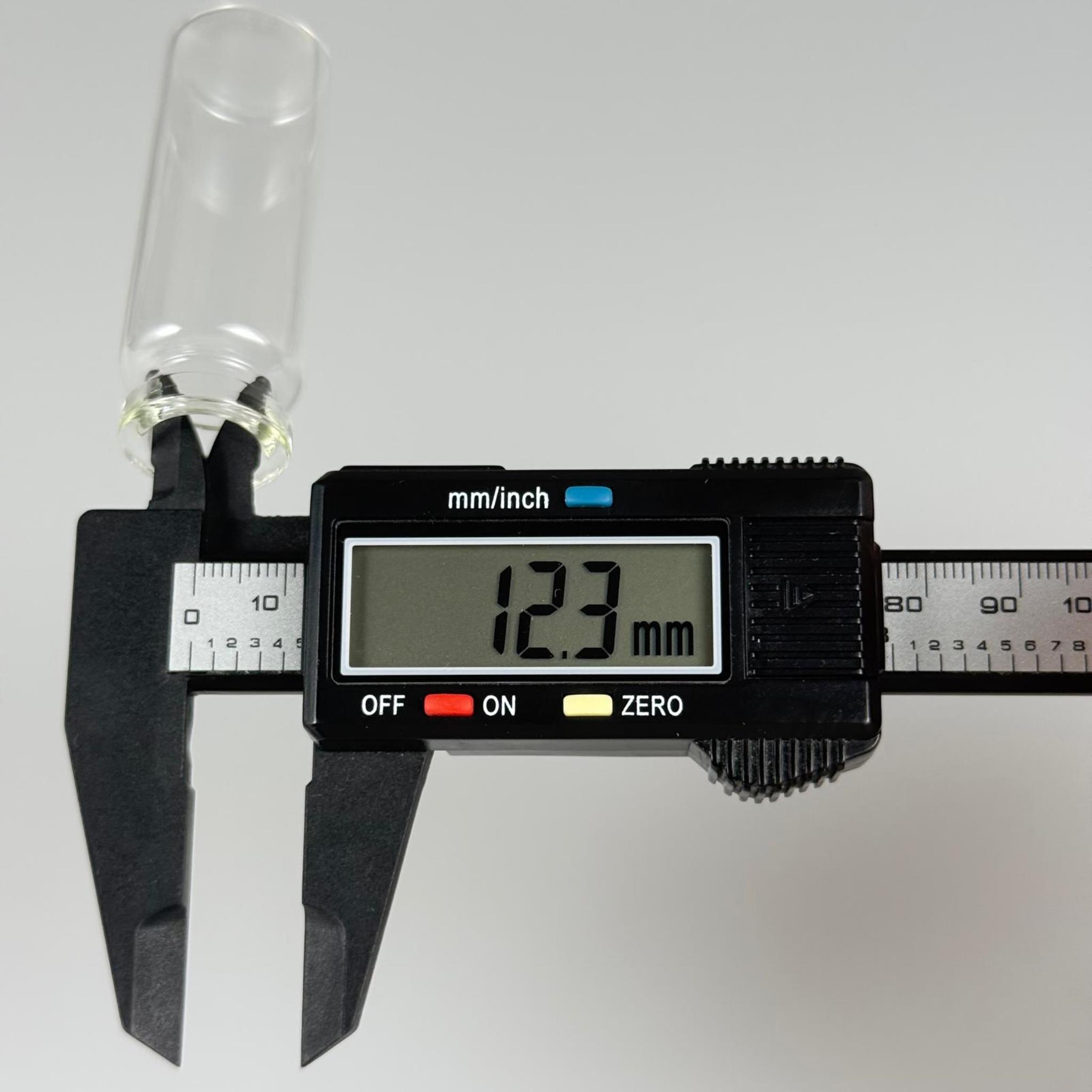 BOROSİLİKAT CAM ŞİŞE - 15 CC - 22x60 MM - ÇEKME CAM BORU FLAKON İNCE PENİSİLİN ŞİŞESİ - AĞIZ ÇAPI 20 MM