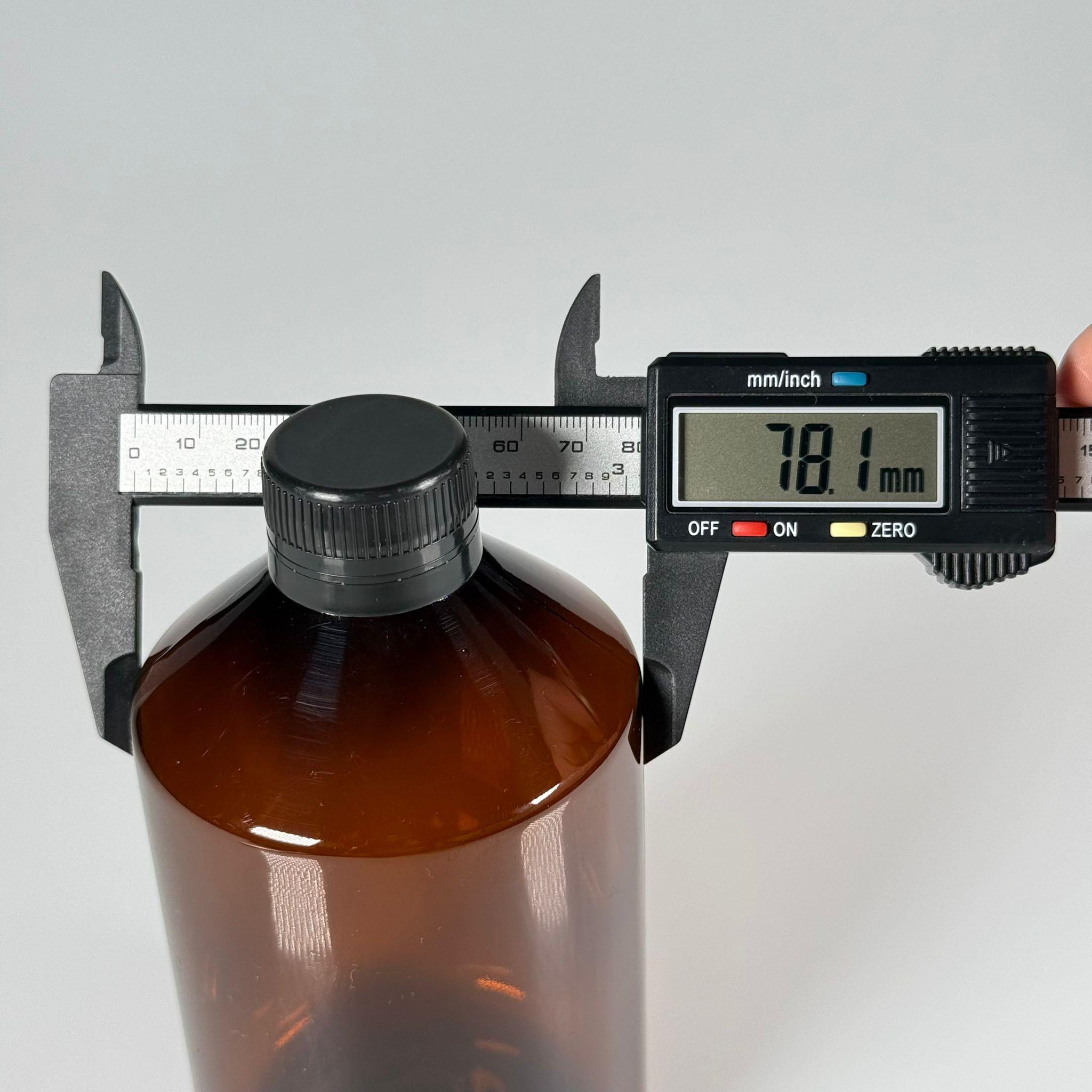 500 CC AMBER SERT PLASTİK ŞİŞE - SİYAH KİLİTLİ KAPAKLI  - 500 ML KAHVERENGİ PET ŞİŞE