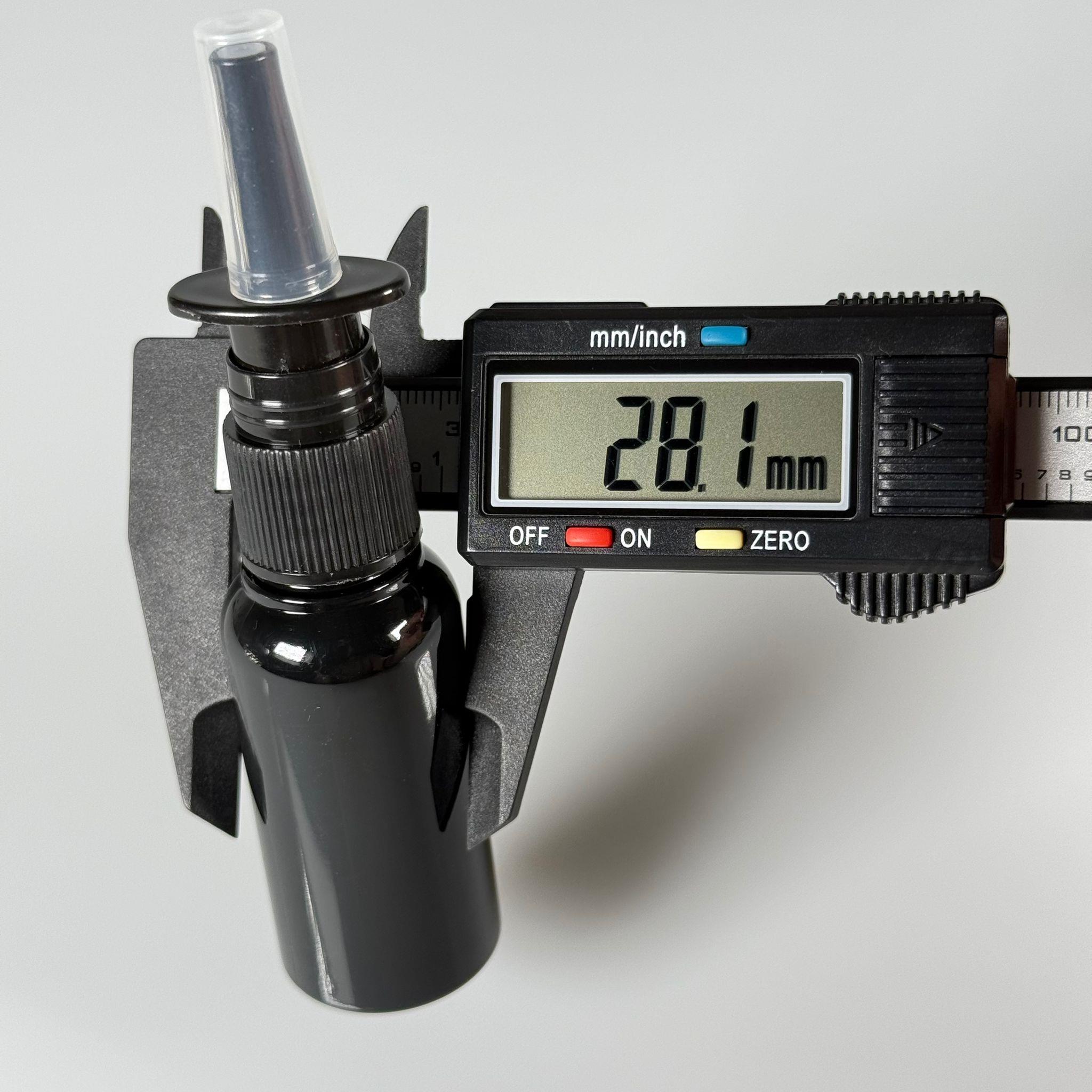 30 CC SİYAH KALIN PET ŞİŞE- SİYAH NAZAL BURUN SPREYLİ 30 ML PLASTİK ŞİŞE