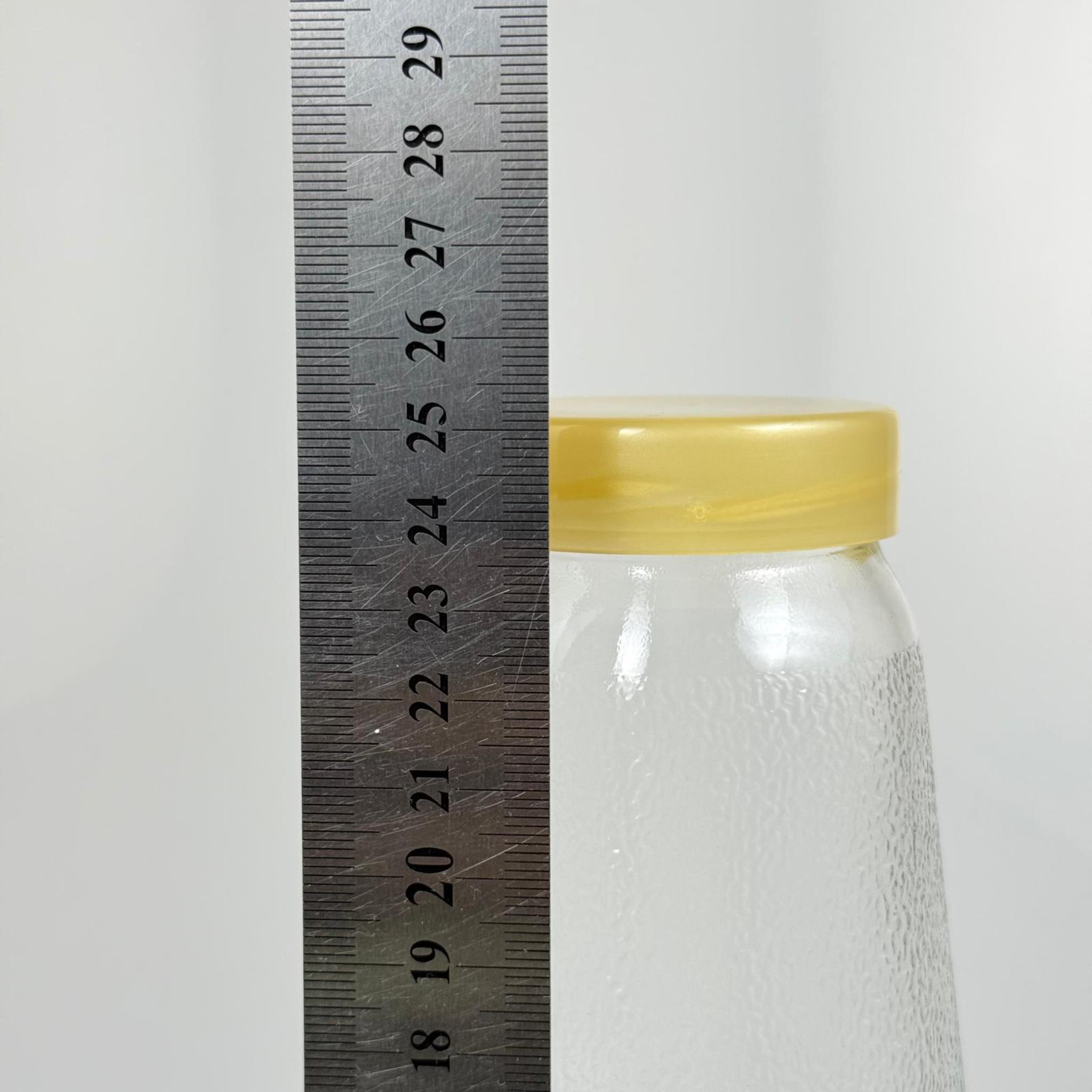 1000 CC CAM ŞİŞESİ + GOLD PLASTİK KAPAK - 1 LİTRE PLASTİK KAPAKLI CAM ŞİŞE