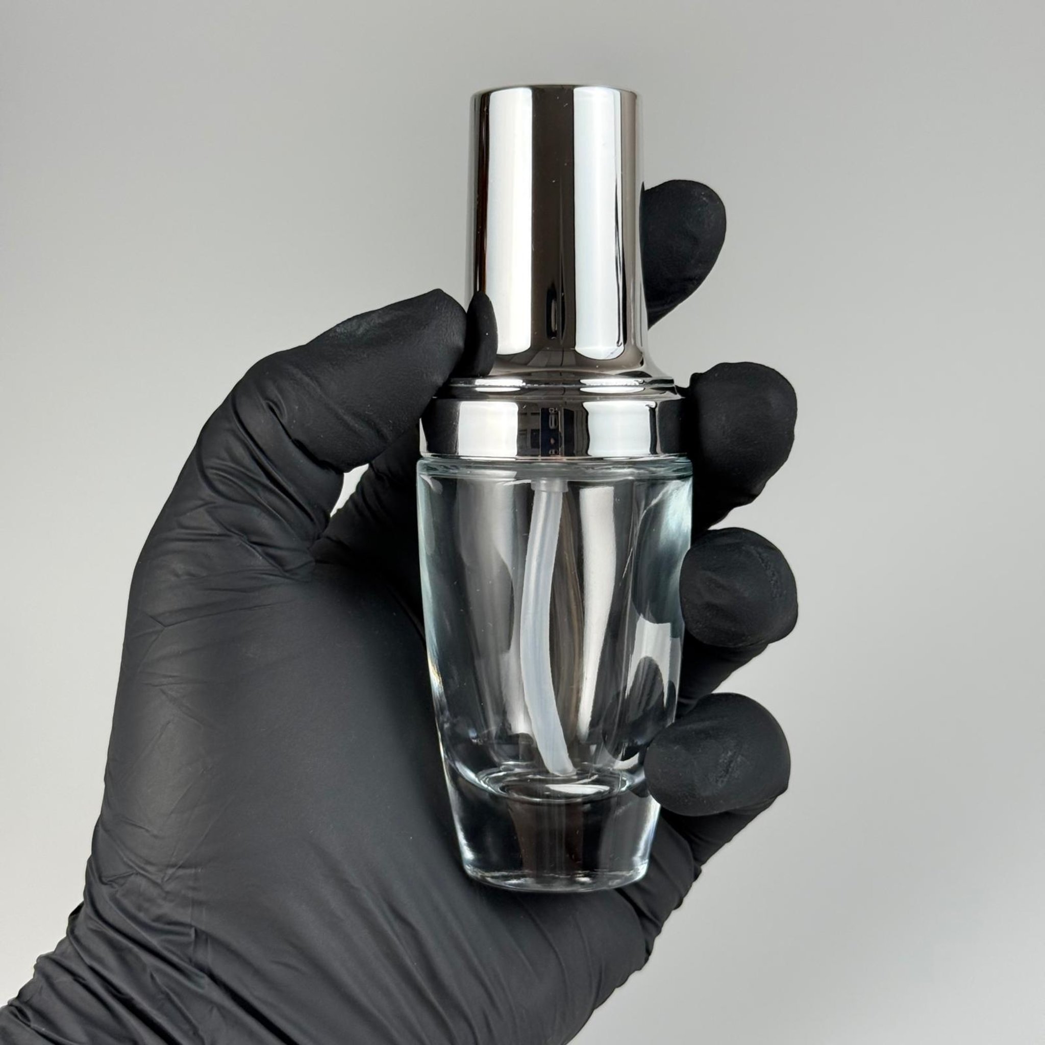 30 ML ROMA ŞİŞE - GÜMÜŞ METAL POMPALI BOŞ LÜX KREM VE LOSYON ŞİŞELERİ