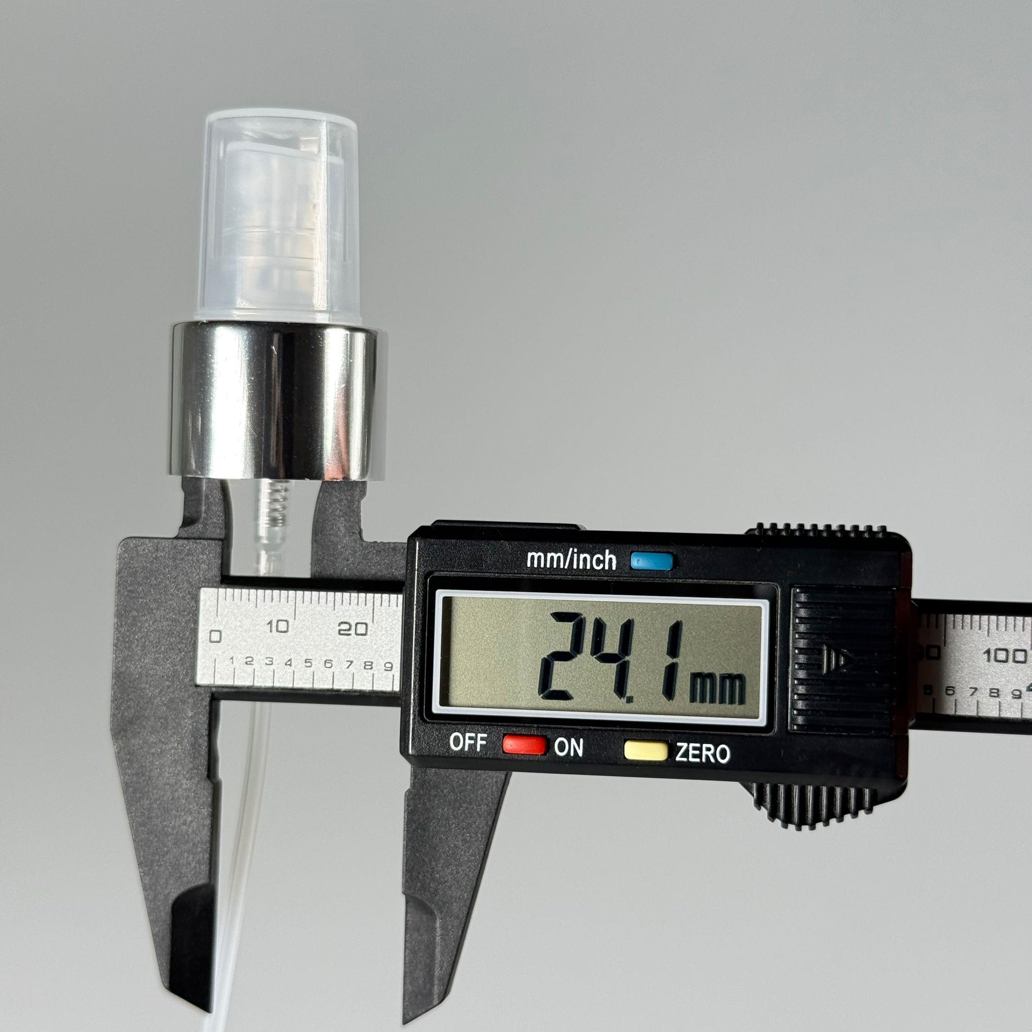 24 MM SPREY PARMAK SPREY GÜMÜŞ ŞEFFAF METALİK KAPLAMALI 24 MM VALF