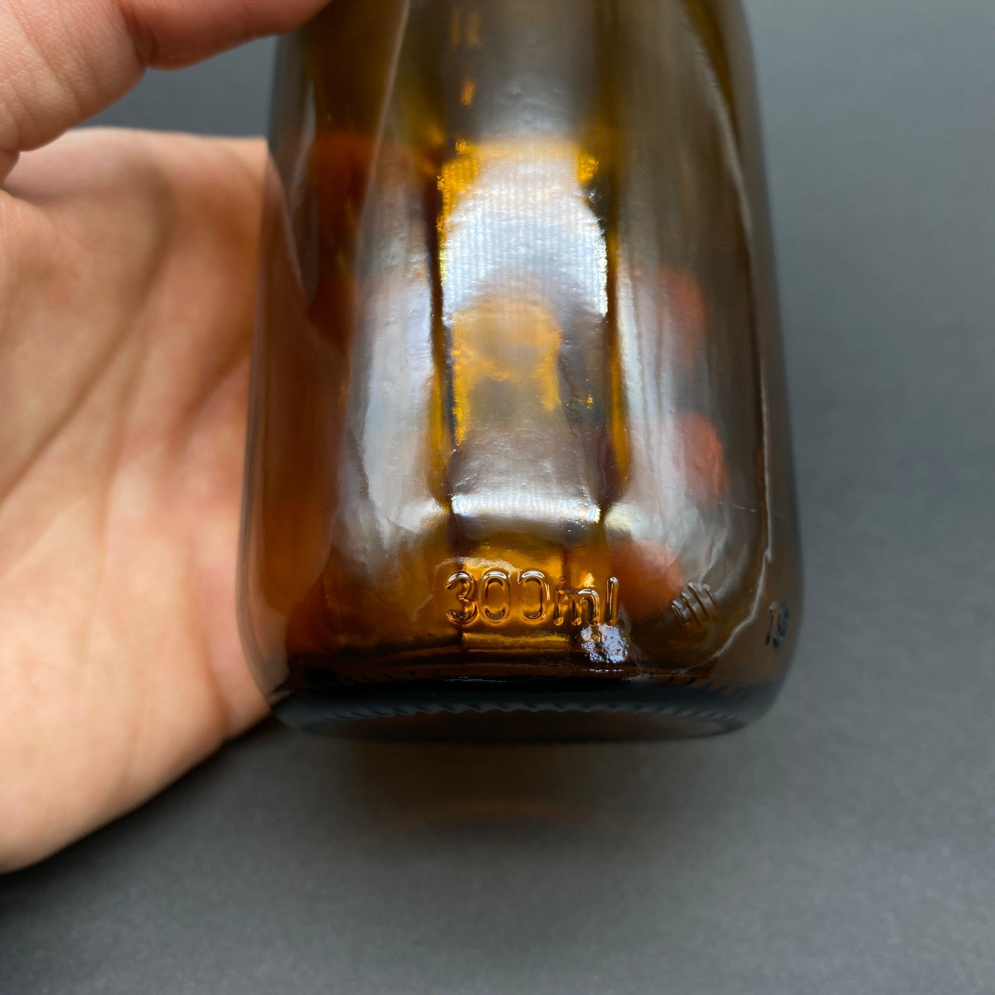 300 CC AMBER CAM ŞİŞE KAPAKSIZ (28 AĞIZ) - 300 ML CAM ECZA ŞİŞESİ  - KAHVERENGİ  ŞİŞECAM STOK KODU 716430
