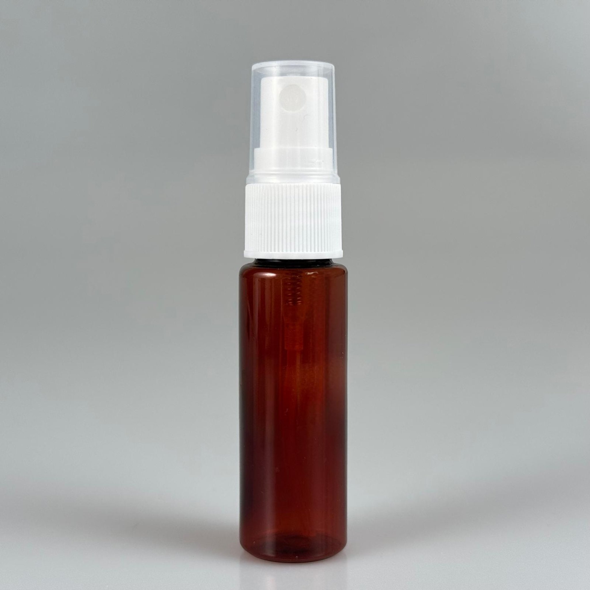 20 CC AMBER PET ŞİŞE - BEYAZ SPREYLİ TESTER 20 ML PLASTİK ŞİŞE