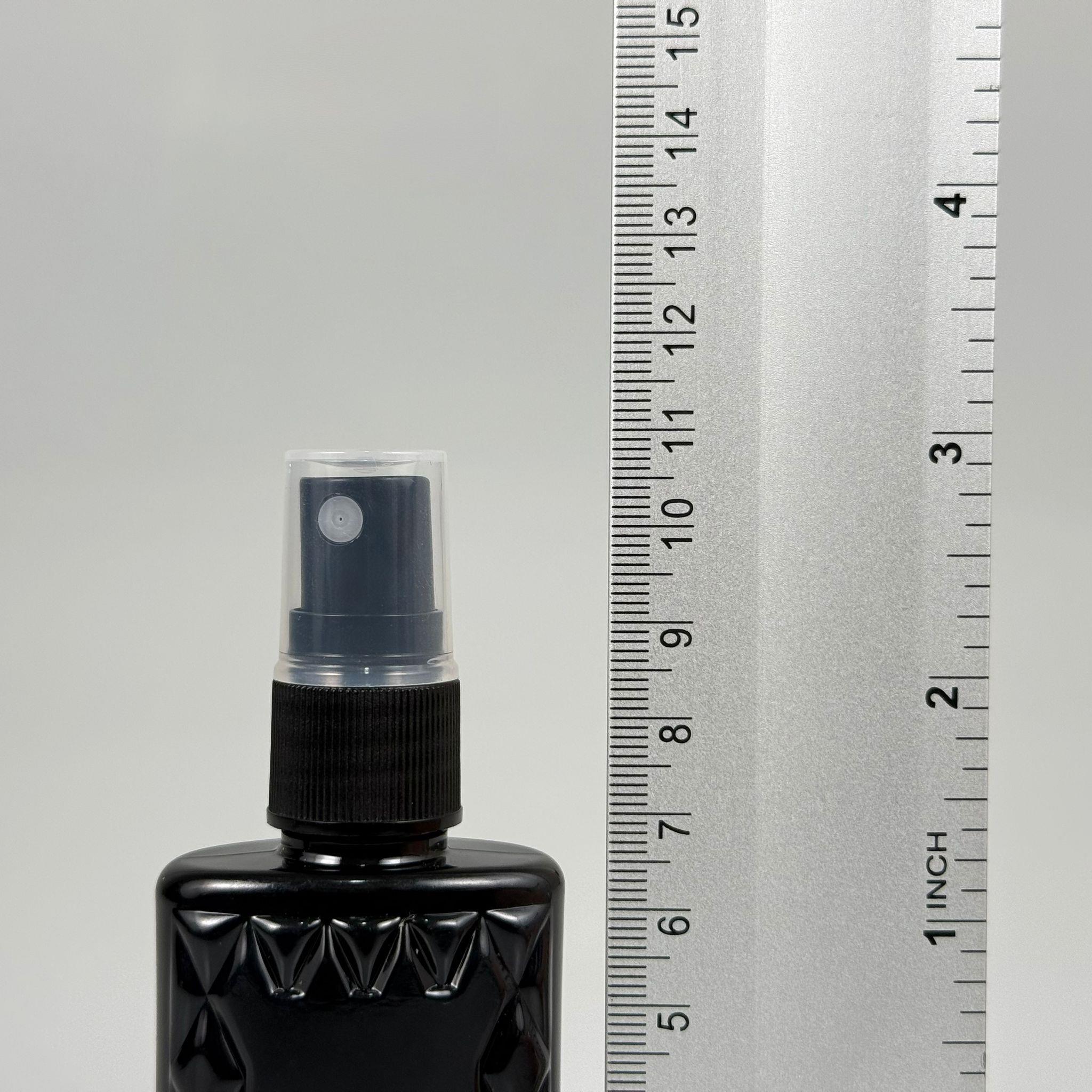 50 CC SİYAH PET KÖŞELİ PARFÜM ŞİŞESİ - SİYAH SPREYLİ - 50 ML PLASTİK PARFÜM - KOLONYA ŞİŞESİ