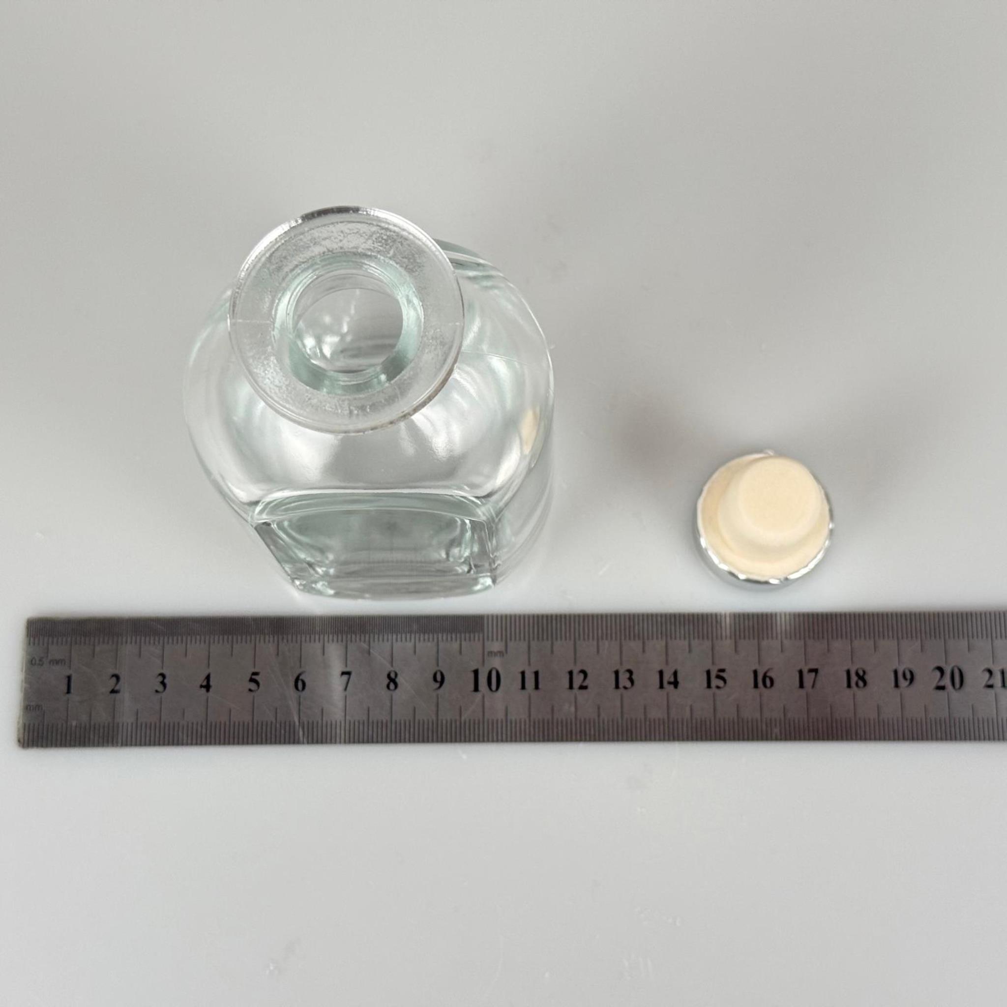 150 CC CAM BAMBU ODA KOKUSU ŞİŞESİ - 150 ML DİFFUSER CAM ŞİŞE + GÜMÜŞ MANTAR TIPA