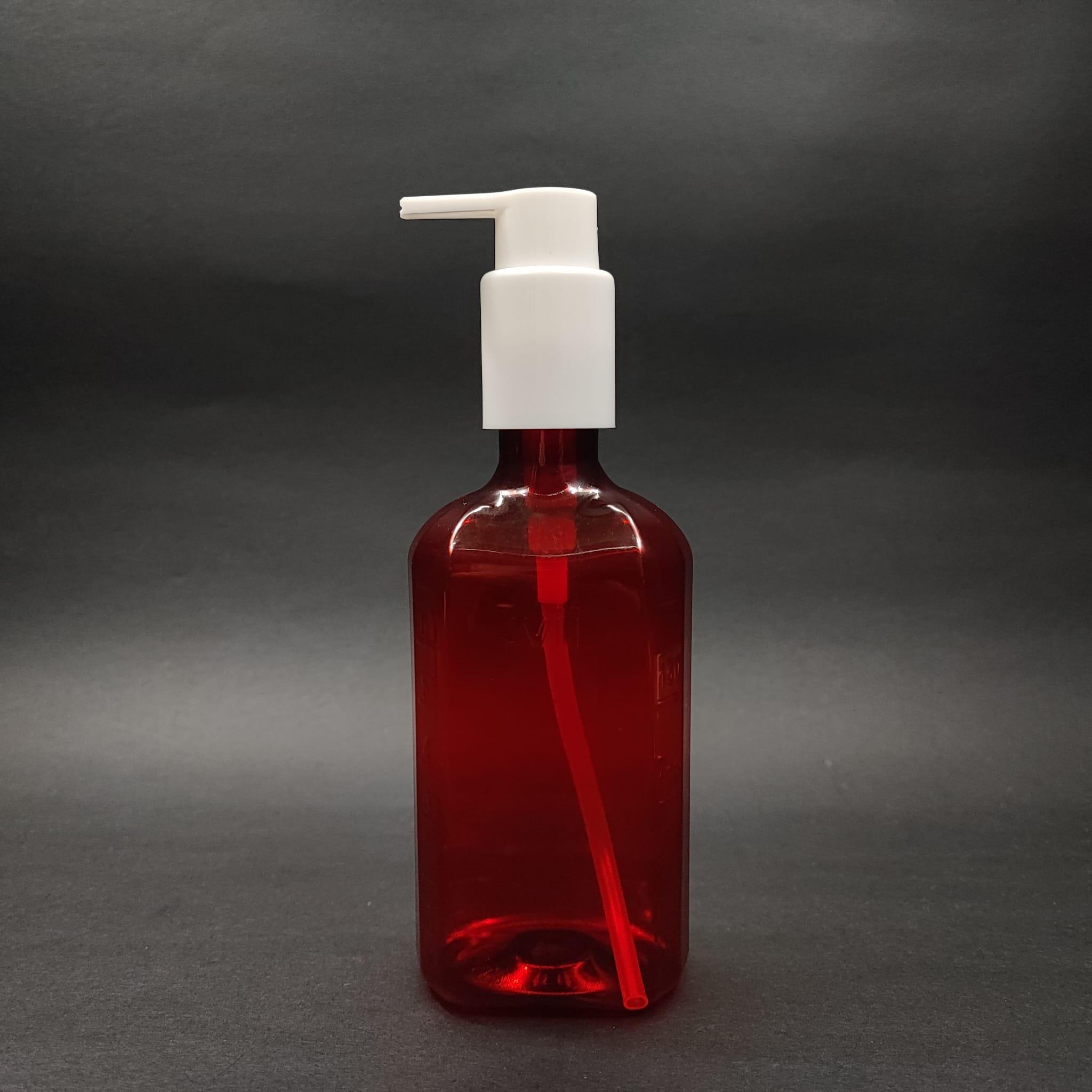 200 CC ÖLÇEKLİ PET ŞİŞE - BEYAZ XAVIER MODEL POMPALI - 200 ML VE OZ ÖLÇÜLÜ KIRMIZI PET ŞİŞE