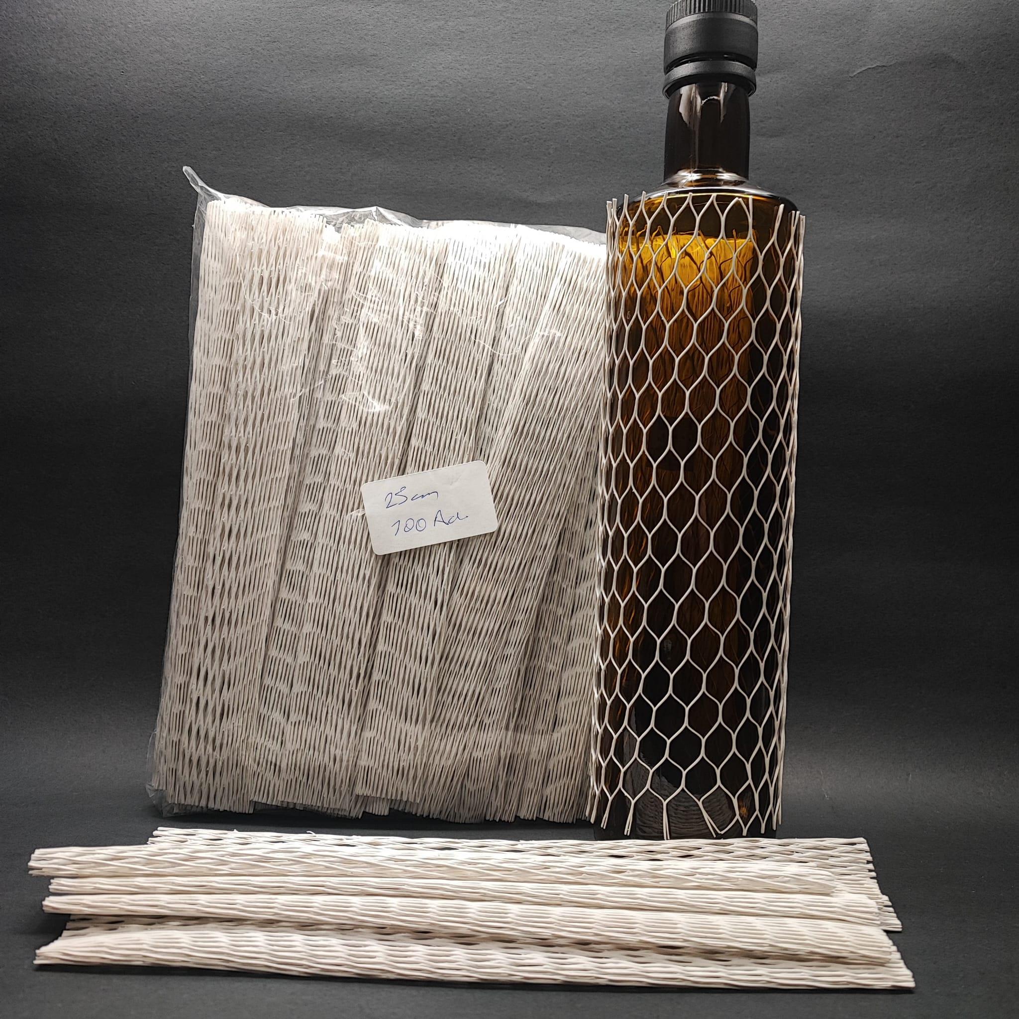 KORUMA FİLESİ - 25 CM  BEYAZ - ŞİŞE KORUMA FİLESİ - PARÇA KORUYUCU FİLE - CAM ŞİŞE KORUMA FİLESİ - 100lü PAKET