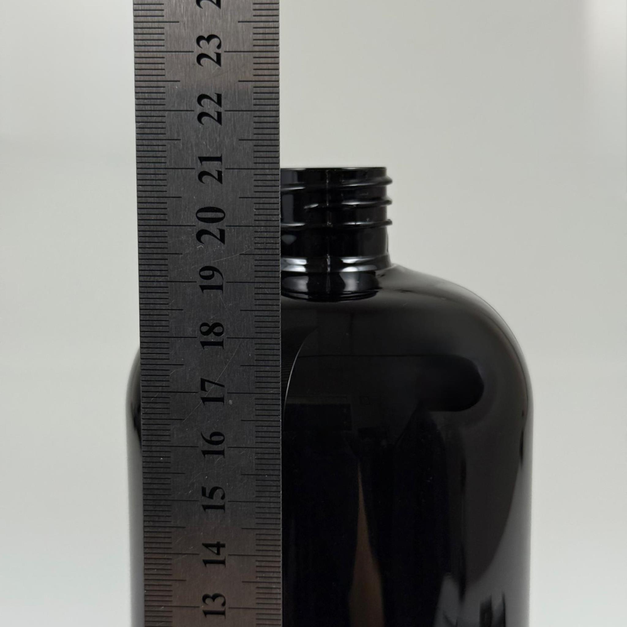 1000 CC SİYAH SERT PET ŞİŞE KAPAKSIZ (28 AĞIZ) - KALIN (45 GR) - 1 LT SİYAH PLASTİK ŞİŞE