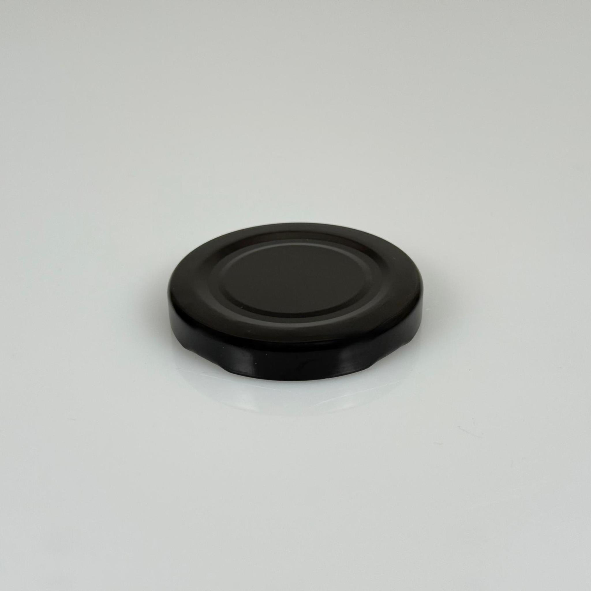 48 MM TWİST-OFF SİYAH METAL KAPAK