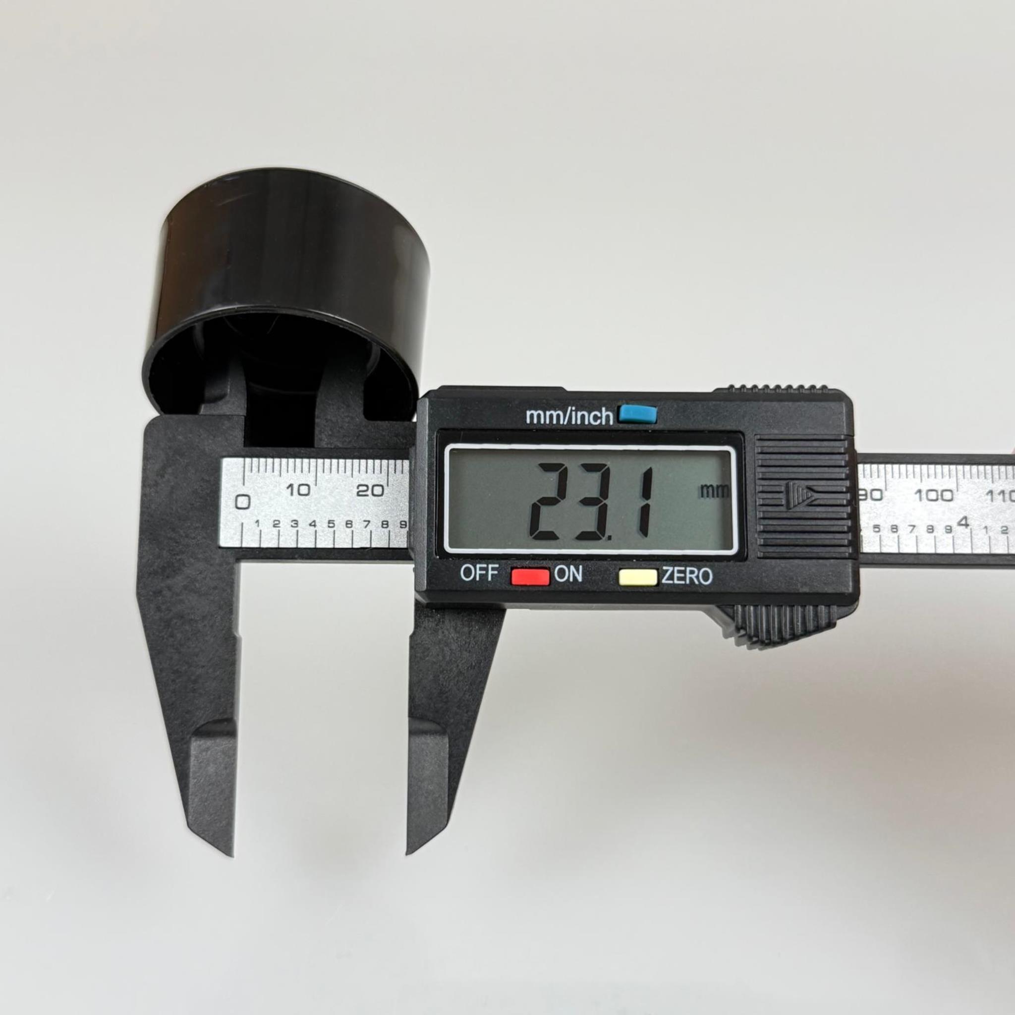 24 MM KOLONYA KAPAK SİYAH