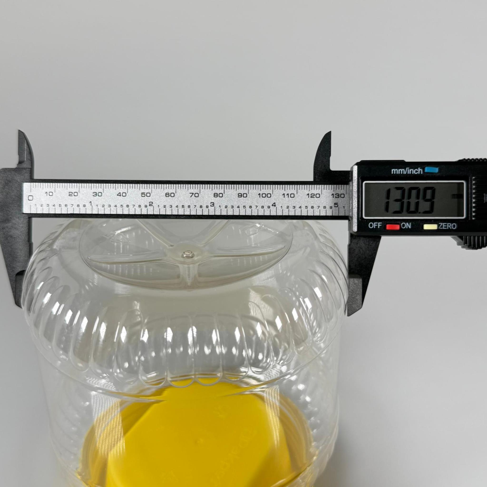 1300 CC PET KAVANOZ - SARI KAPAKLI - PLASTİK KAVANOZ - 1,3 LT PET BİDON - 1300 ML YUVARLAK KAVANOZ 110 MM AĞIZ- TURŞU, ZEYTİN VB İÇİN BOŞ PLASTİK BİDONLARI