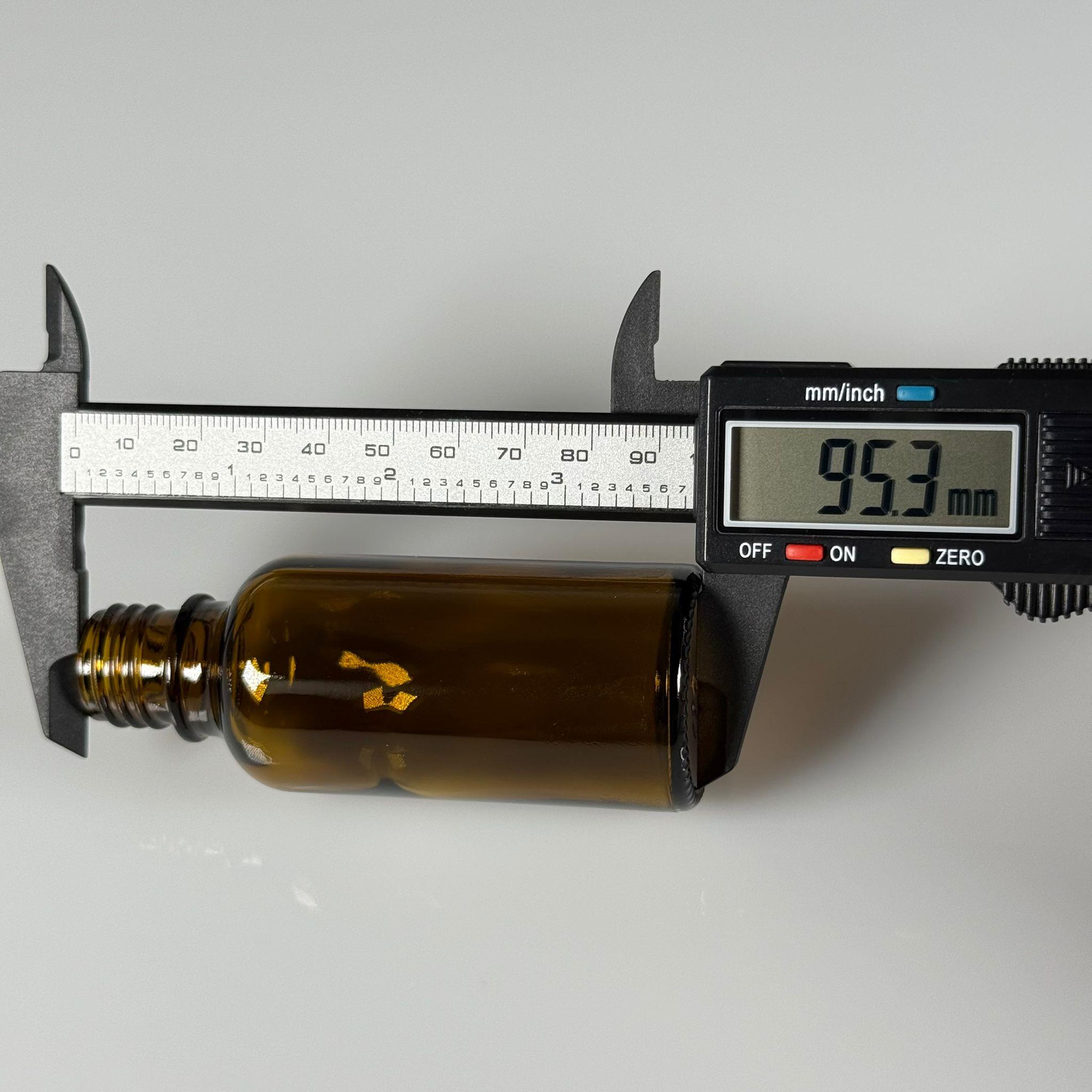 50 CC AMBER CAM ŞİŞE KAPAKSIZ (20 AĞIZ) - 50 ML CAM ŞİŞE - KAHVERENGİ