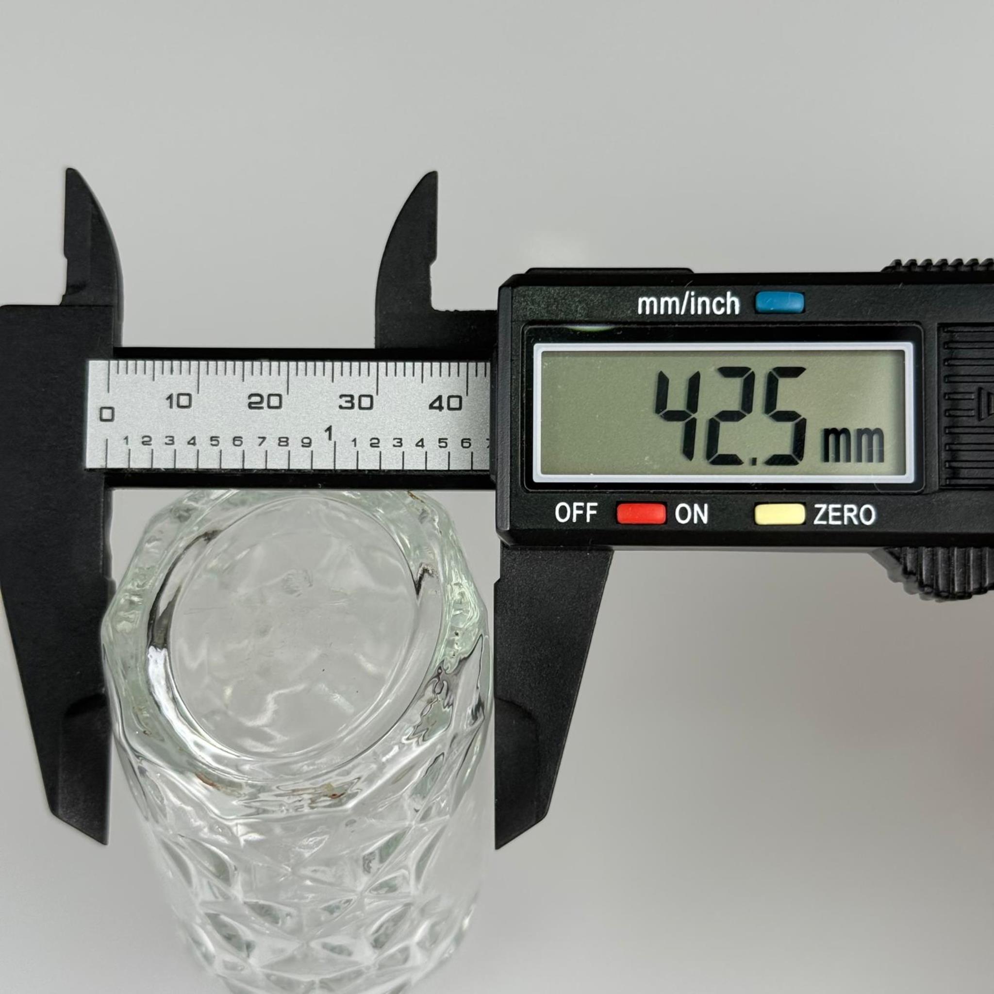 50 CC VELORA CAM ŞİŞE - CONTALI GÜMÜŞ METAL ALÜMİNYUM KAPAKLI - 50 ML LÜX CAM ŞİŞE