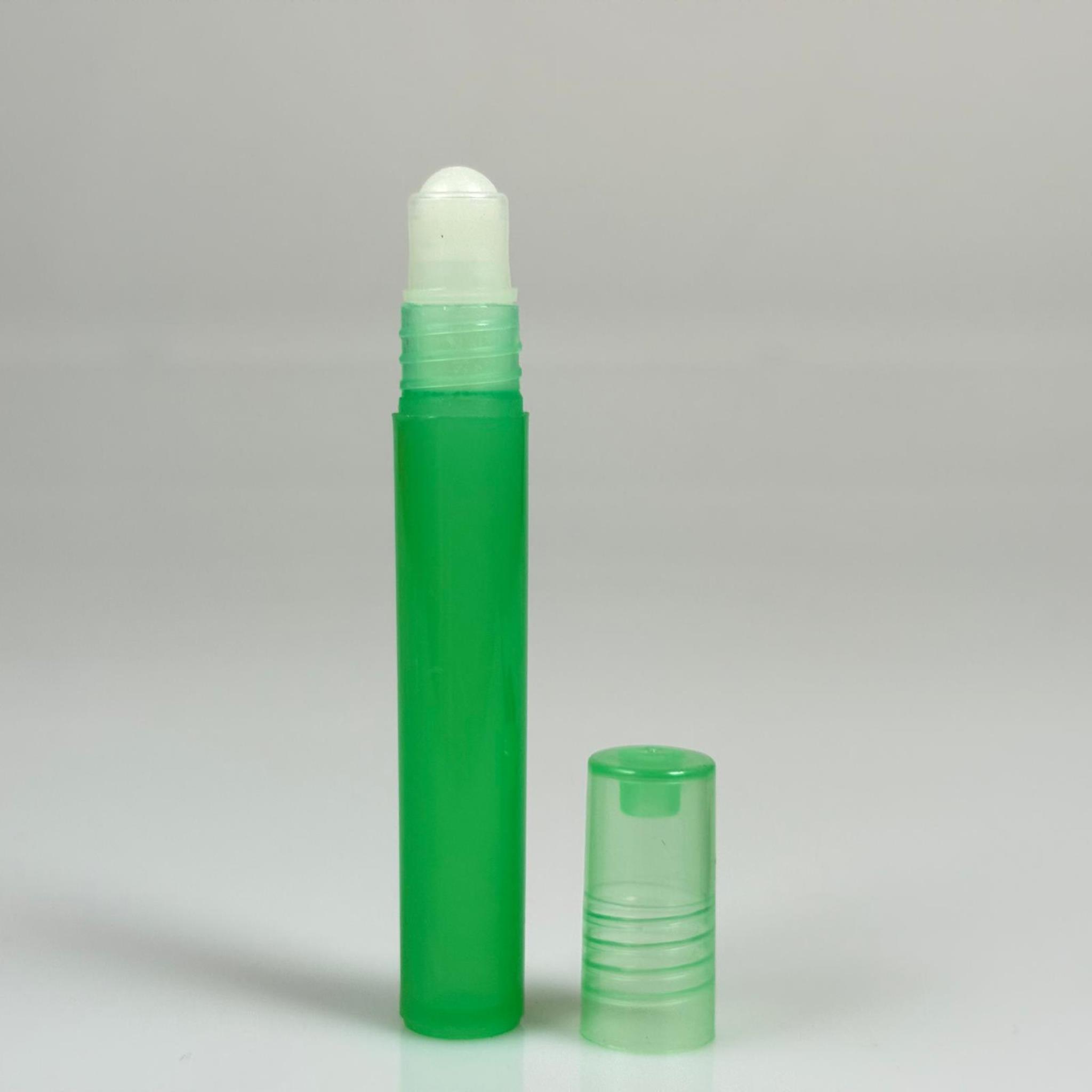 4,5 CC PLASTİK ROLL-ON ŞİŞE - BİLYELİ ŞİŞE - MİS ŞİŞESİ - ESANS ŞİŞESİ - KOKU - ŞİŞESİ - PARFÜMERİ ŞİŞESİ - YEŞİL