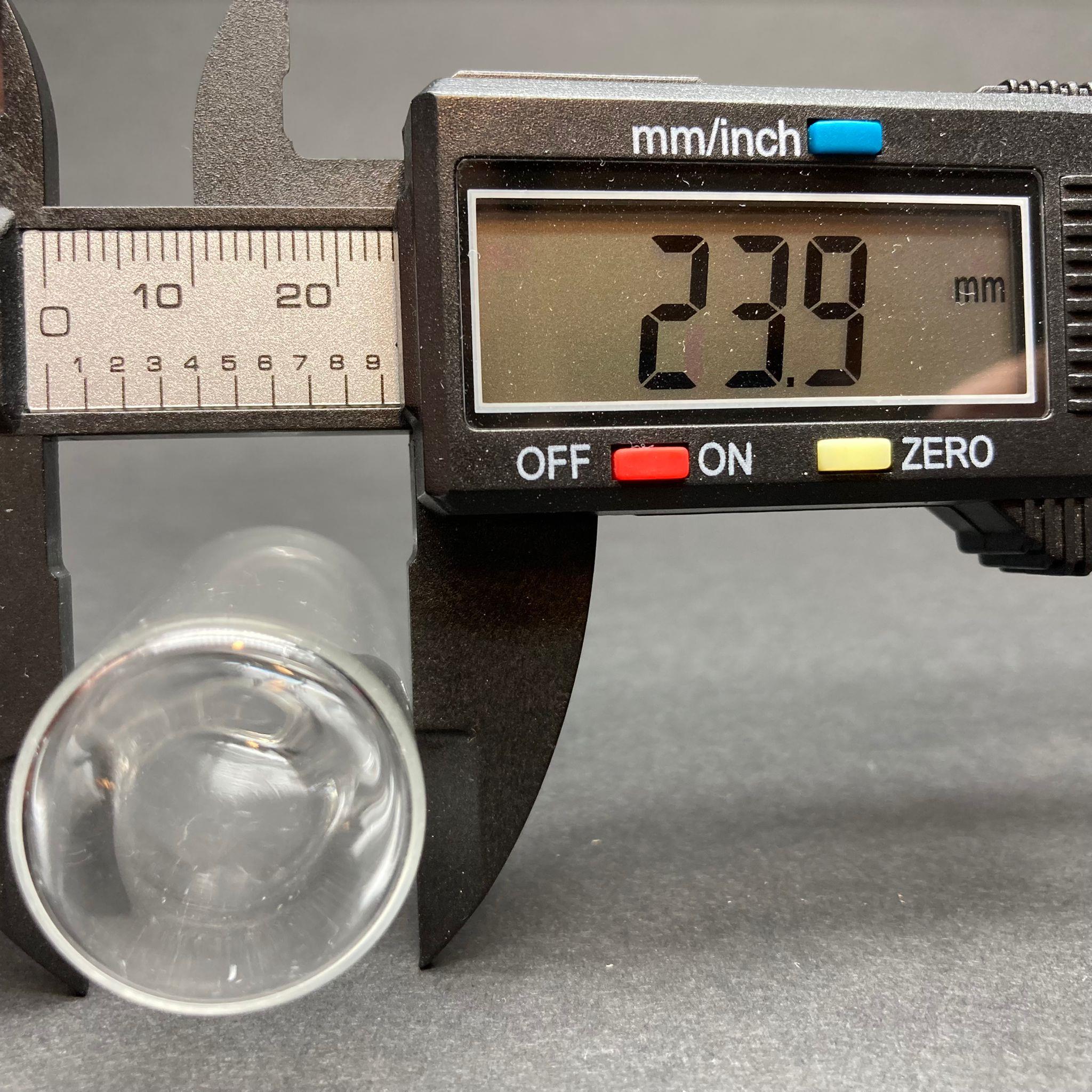 20 CC CAM ŞİŞE ŞEFFAF - ÇEKME CAM - ÜFLEME CAM - İNCE CAM FLAKON PENİSİLİN ŞİŞE - KAPAKSIZ - AĞIZ ÇAPI 20 MM
