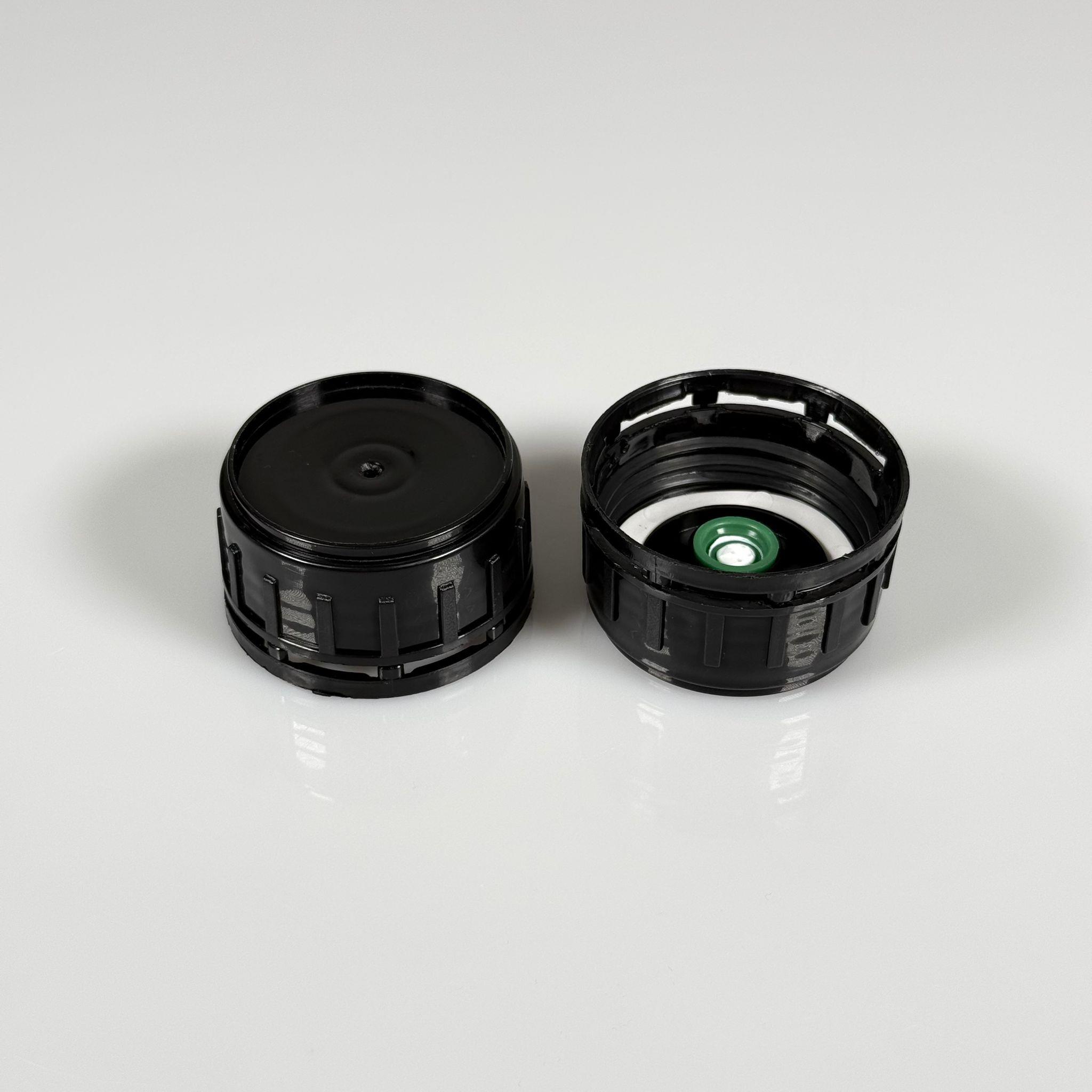 50 MM KÖPÜK CONTALI SİYAH VENTİLLİ PLASTİK KAPAK - SK50 PLASTİK KAPAK (TARIM BİDONU İÇİN)