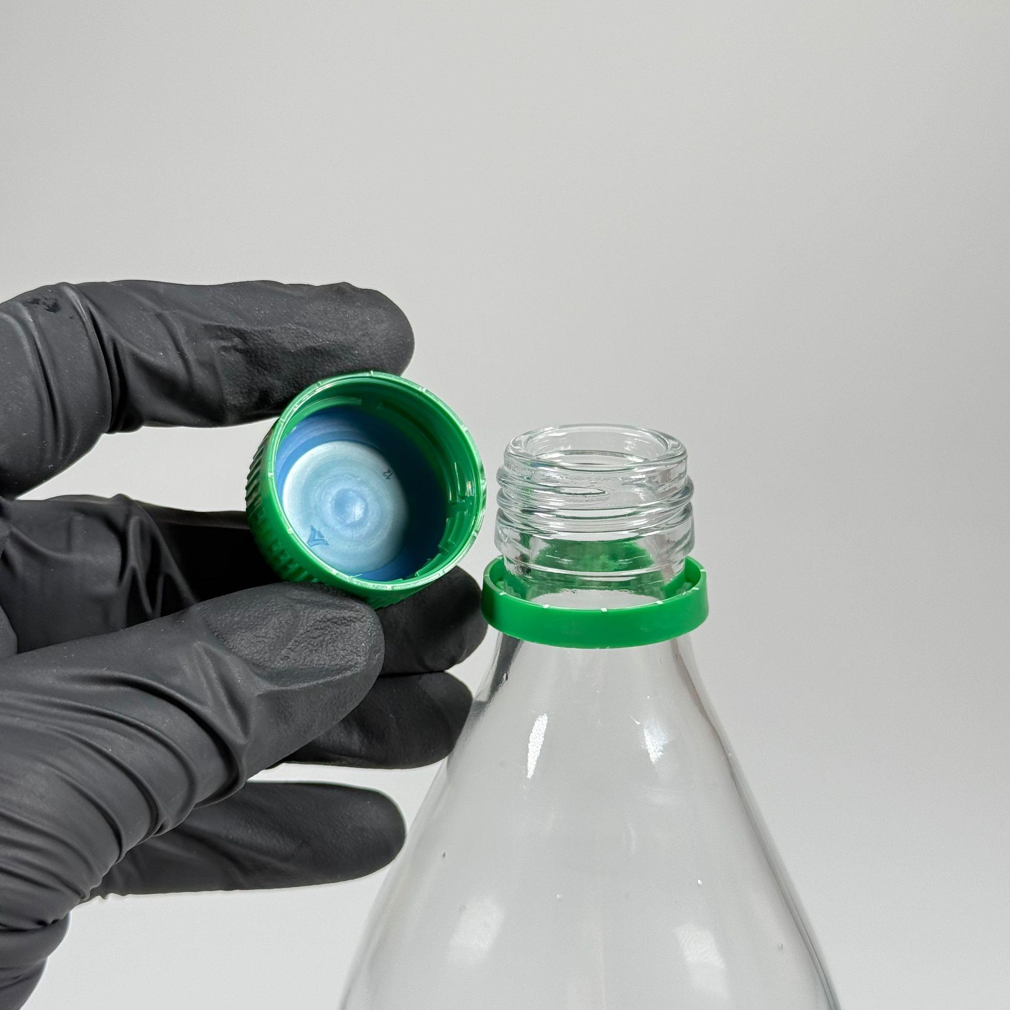 750 CC CAM ŞİŞE - YEŞİL KİLİTLİ KAPAKLI - 750 ML CAM ŞİŞE