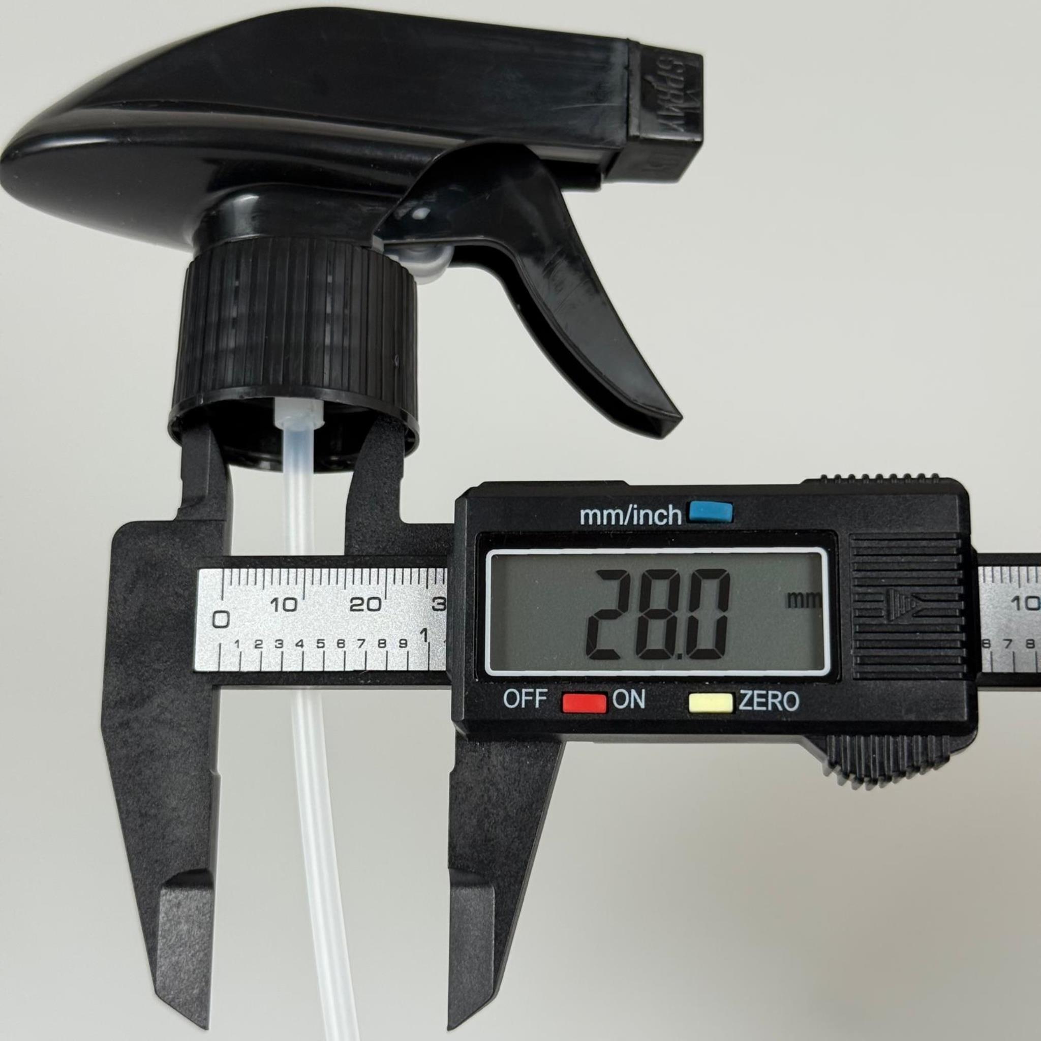 28 MM SPREY TETİK SPREY SİYAH RENK - 28 MM TRİGER CAMSİL SPREY