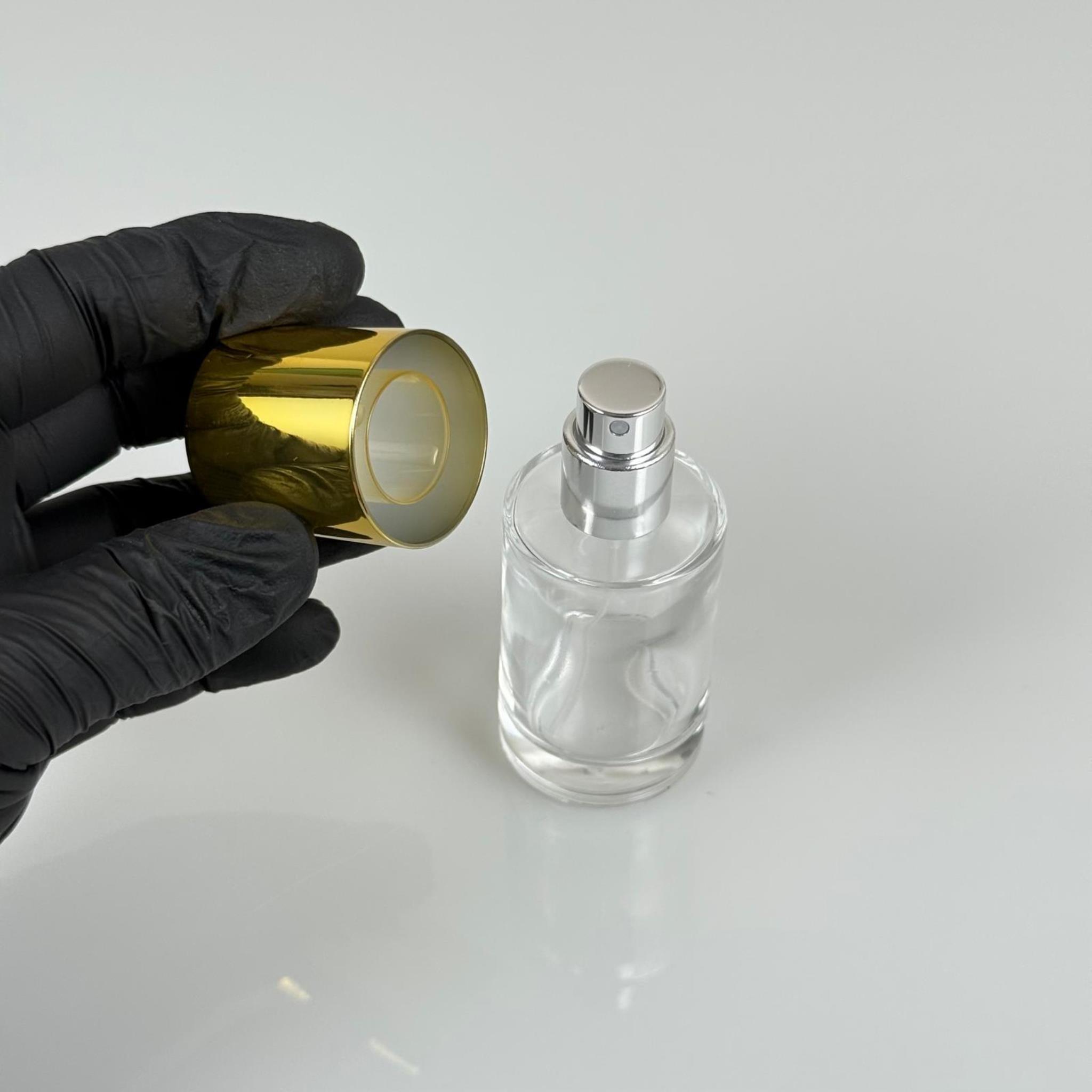 30 ML SİLİNDİR MODEL SAVAGE PARFÜM ŞİŞESİ - GÜMÜŞ METAL SPREYLİ + GOLD GENİŞ KAPAKLI (AĞIZ 15 MM GEÇME KOLAY KAPAMA)