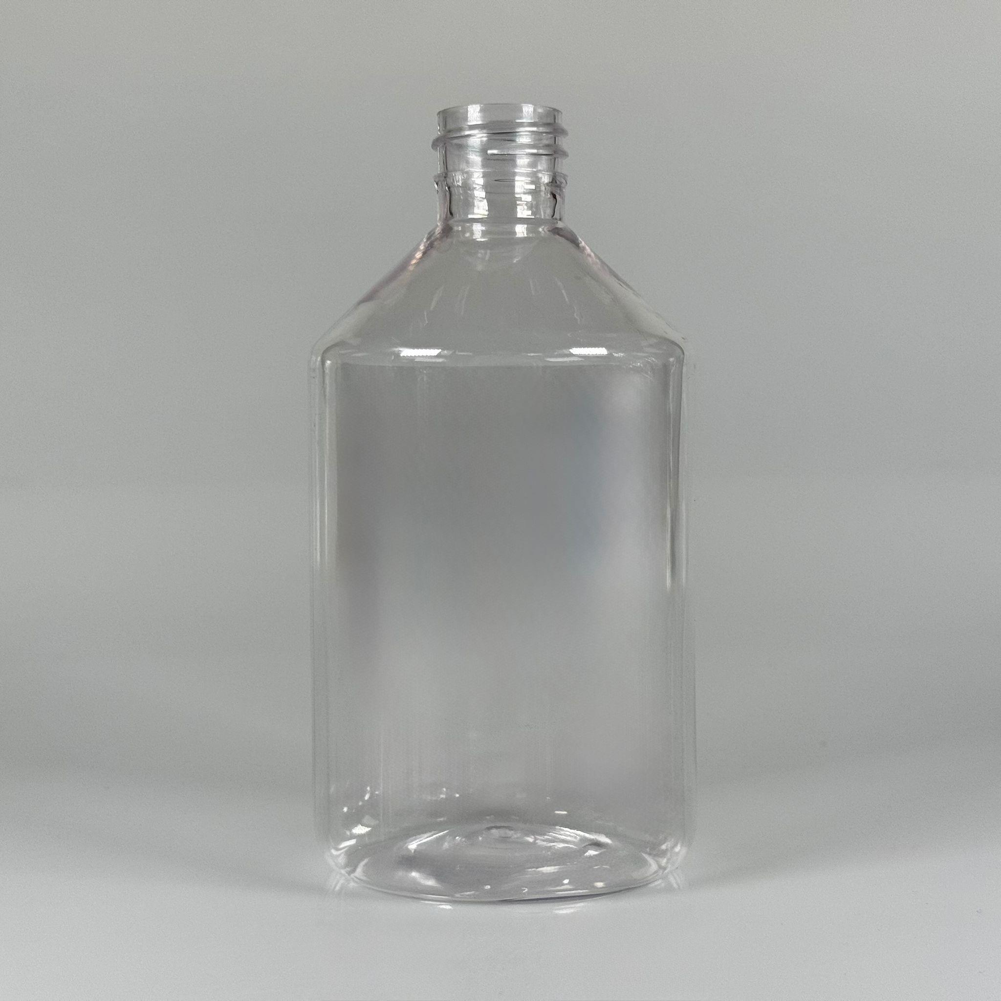 500 CC KÜT BOYUNLU ŞEFFAF PET ŞİŞE - KAPAKSIZ (28 AĞIZ)  - 500 ML KALIN (30 GR) PET ŞİŞE