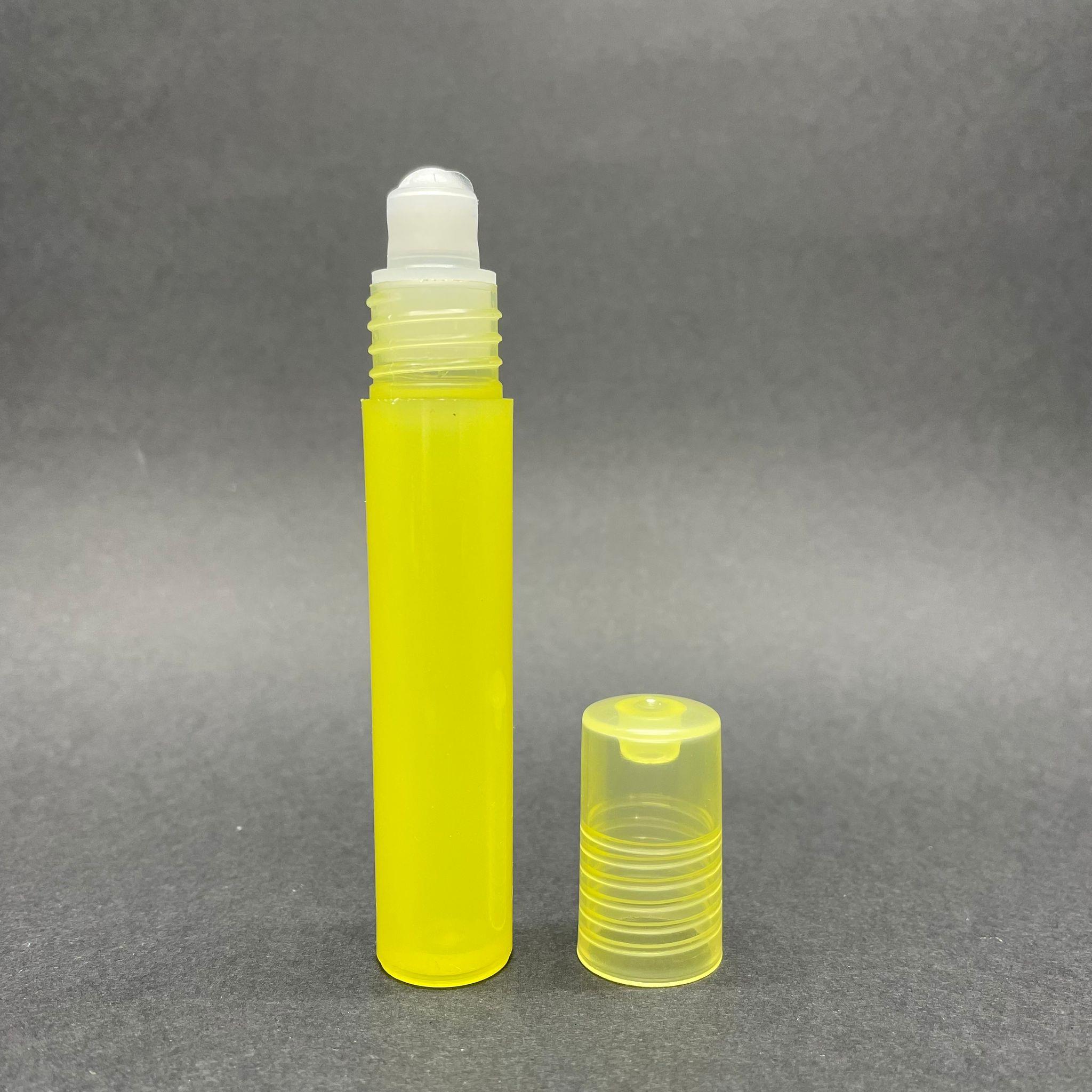 7,5 CC PLASTİK ROLL-ON ŞİŞE - BİLYELİ ŞİŞE - MİS ŞİŞESİ - ESANS ŞİŞESİ - KOKU - ŞİŞESİ - PARFÜMERİ ŞİŞESİ - SARI