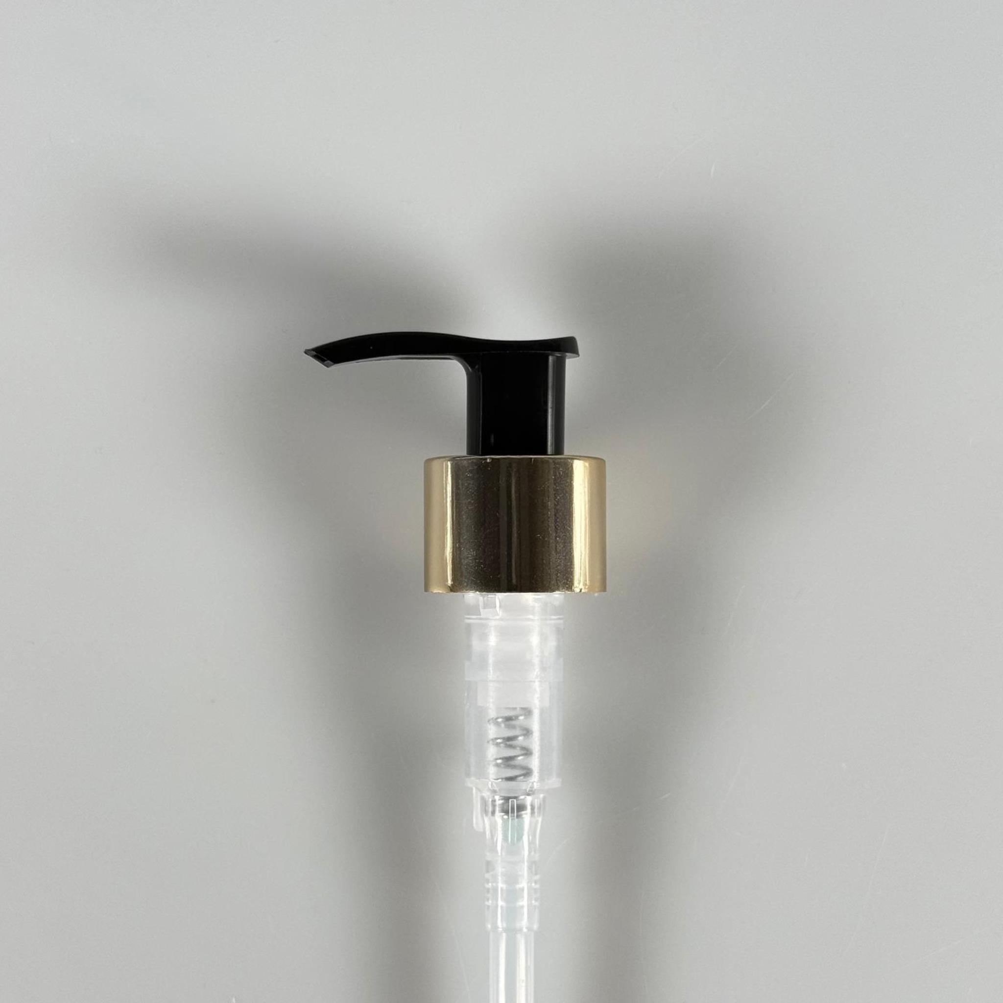 24 MM POMPA KİLİTLİ GOLD ALÜMİNYUM KAPLAMALI - SIVI SABUN POMPASI - UZUN HORTUMLU (30 CM)