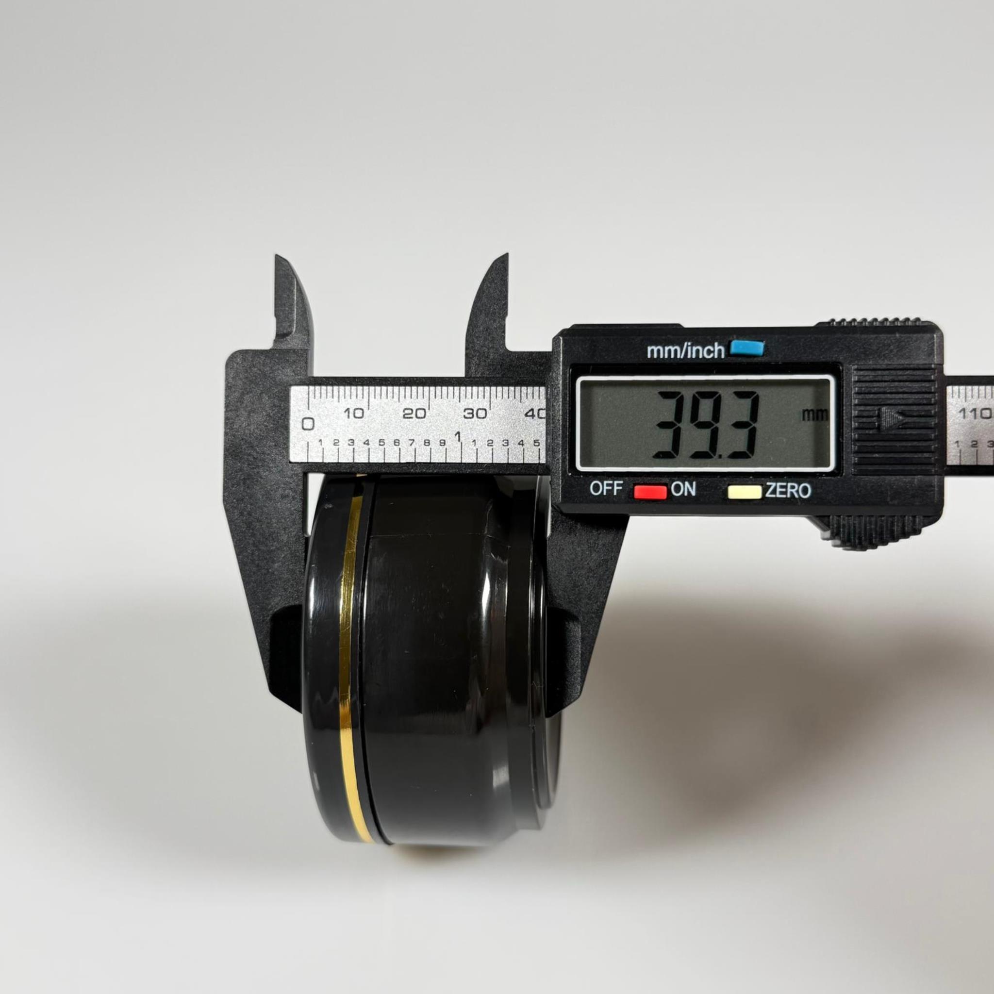 50 CC PİTY ÇİFT CİDARLI KREM KAVANOZU - KAPAKLI - SİYAH - GOLD YALDIZLI KREM KUTUSU - KOZMETİK AMBALAJ