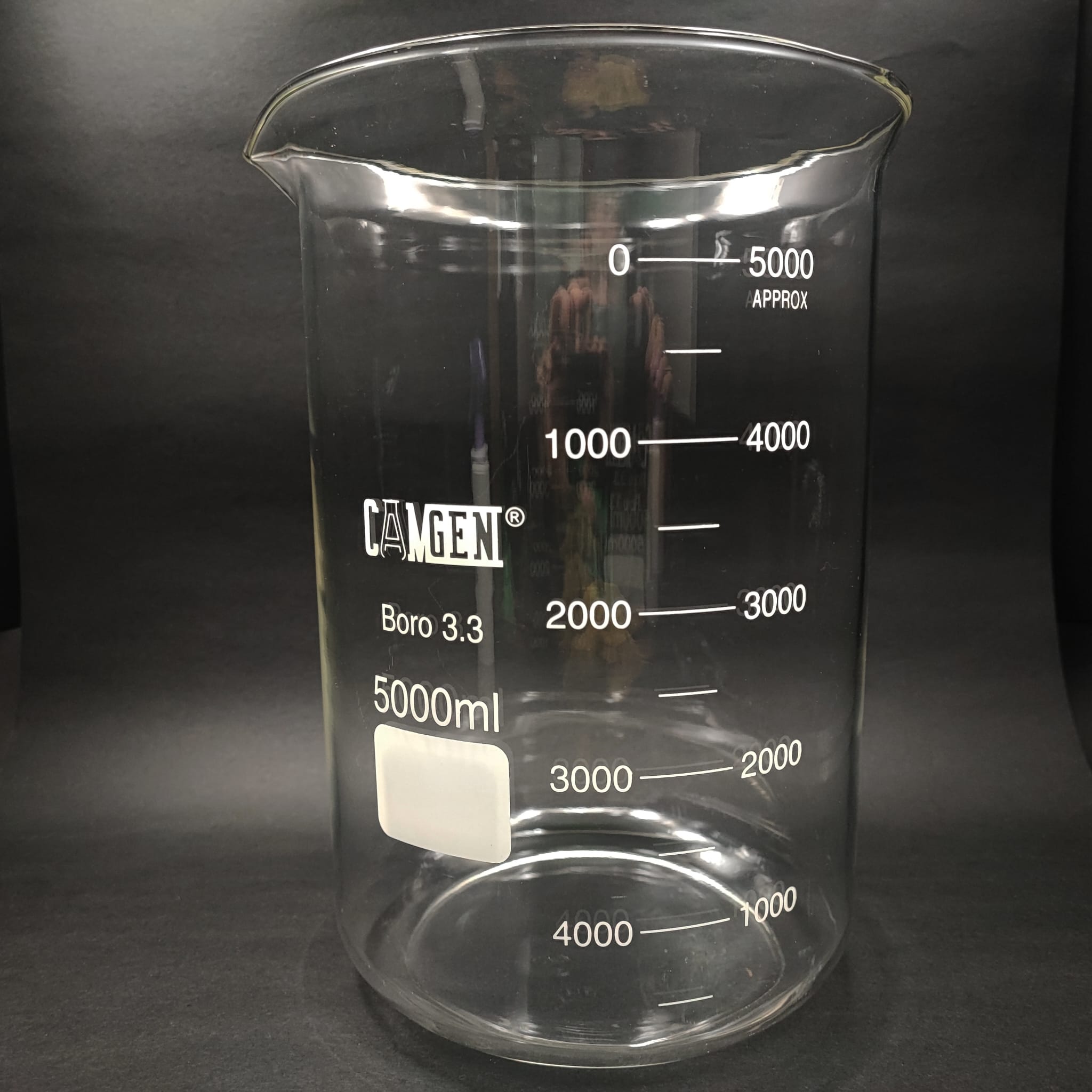 CAM BEHER 5000 ML - ISIYA  DAYANIKLI CAM BEHER - 5 LİTRE BEHER