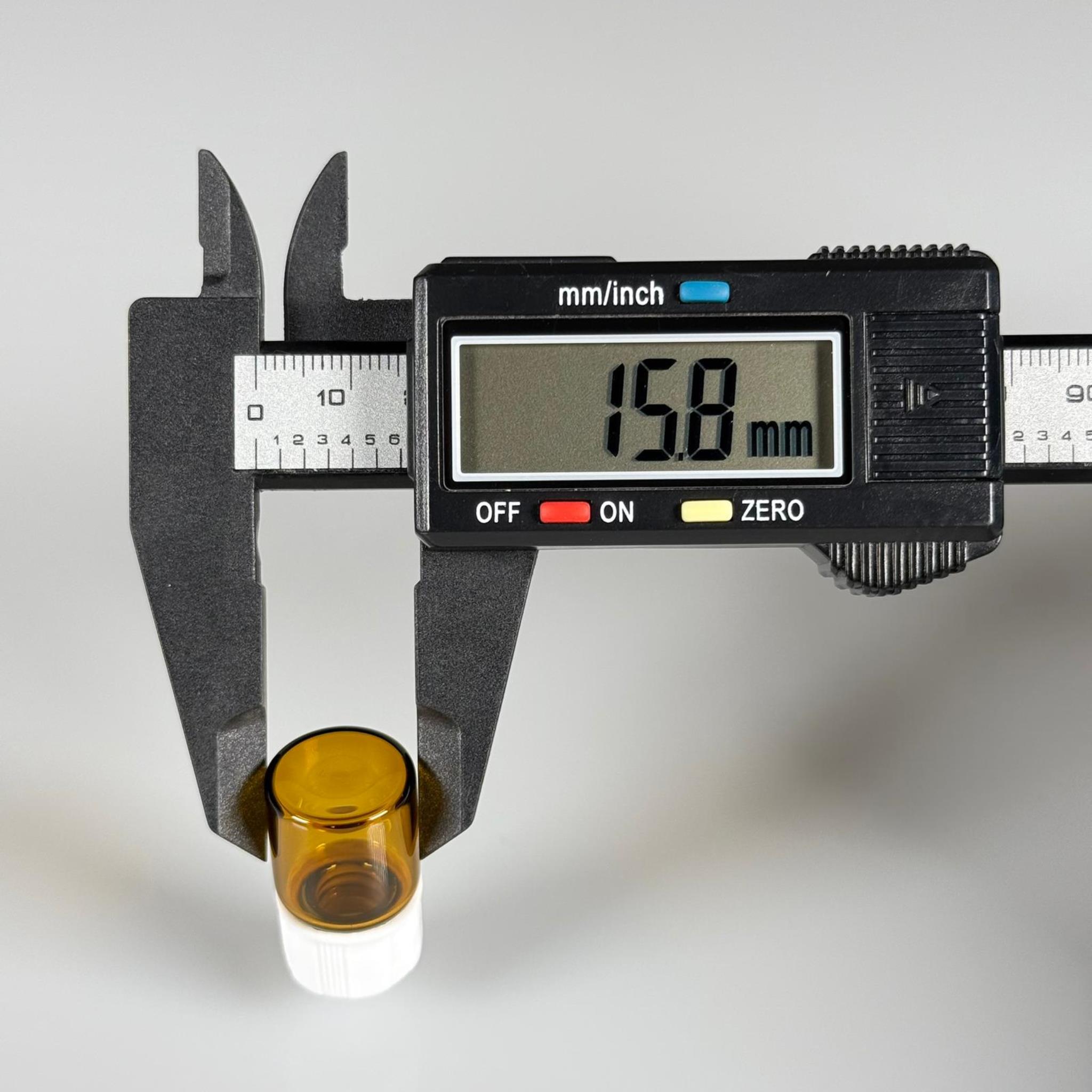 2 CC AMBER CAM ŞİŞE - BEYAZ KAPAKLI - 2 ML KAPAKLI CAM ŞİŞE