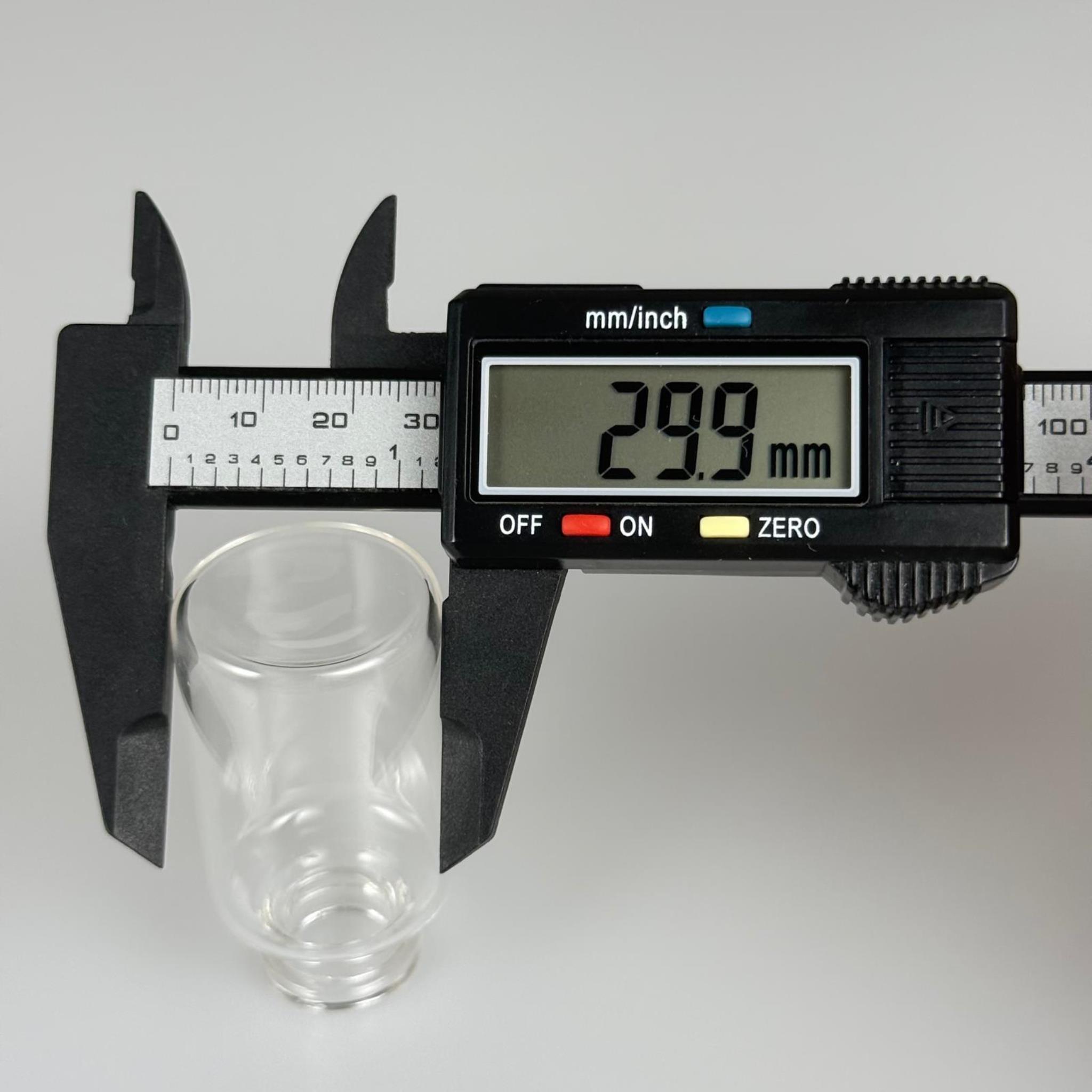 BOROSİLİKAT ŞEFFAF CAM ŞİŞE - 25 CC - 30x55 MM - ÇEKME CAM BORU FLAKON İNCE PENİSİLİN ŞİŞESİ - AĞIZ ÇAPI 20 MM