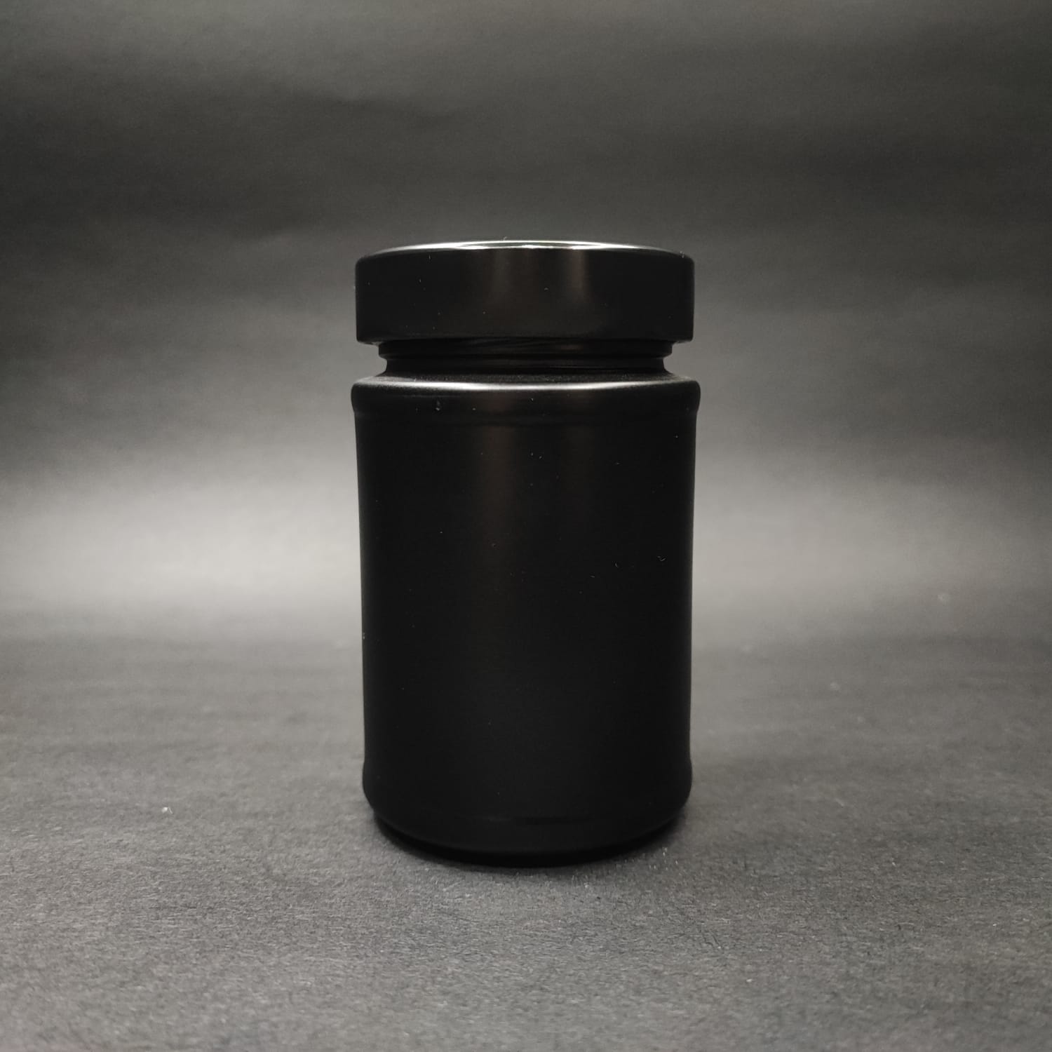 220 CC SİYAH CAM KAVANOZ  -SİYAH KAPAKLI - 220 ML KAVANOZ - MUM KAVANOZLARI