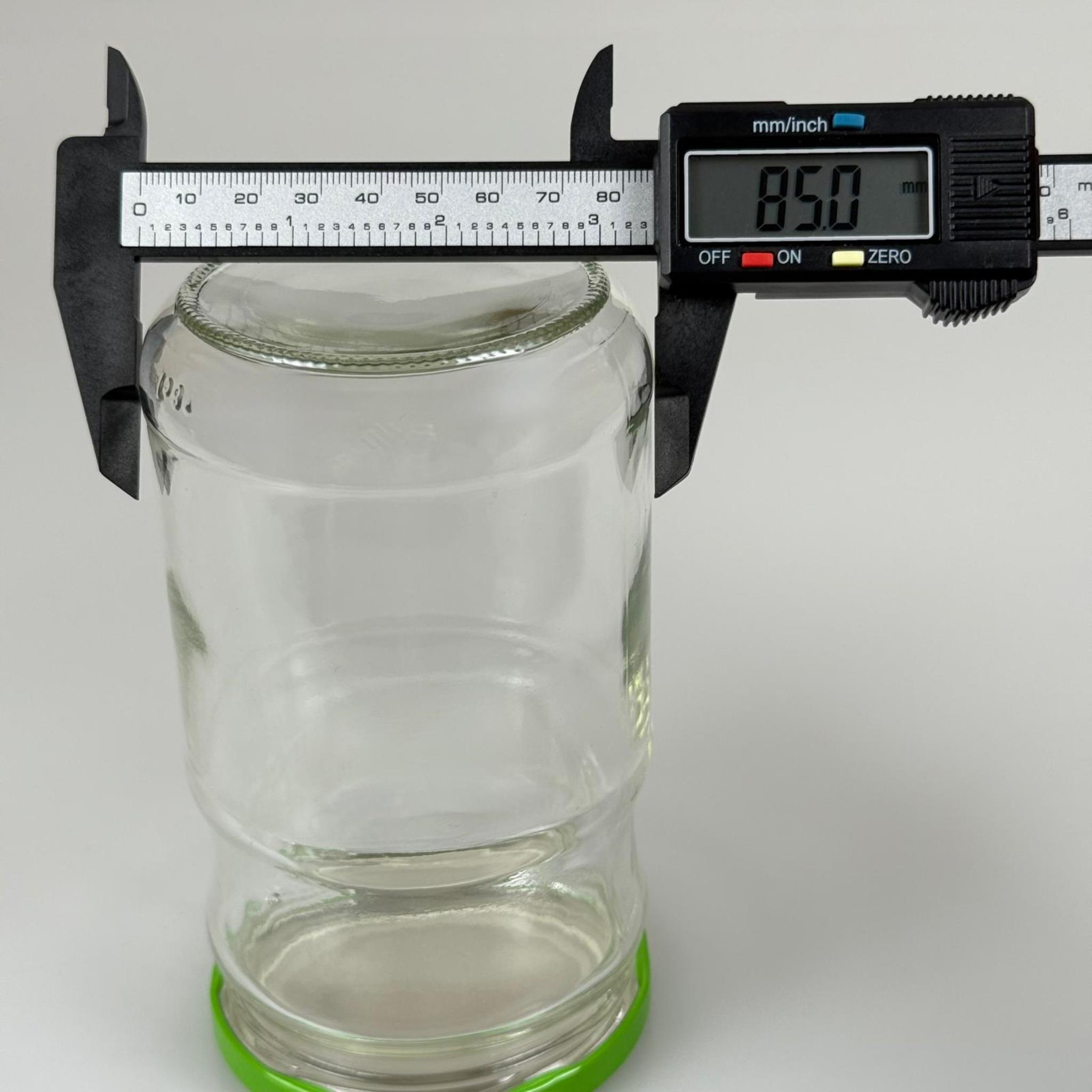 660 CC BOĞUMLU CAM KAVANOZ - AÇIK YEŞİL METAL KAPAKLI - 660 ML CAM KAVANOZ - KONSERVE KAVANOZU