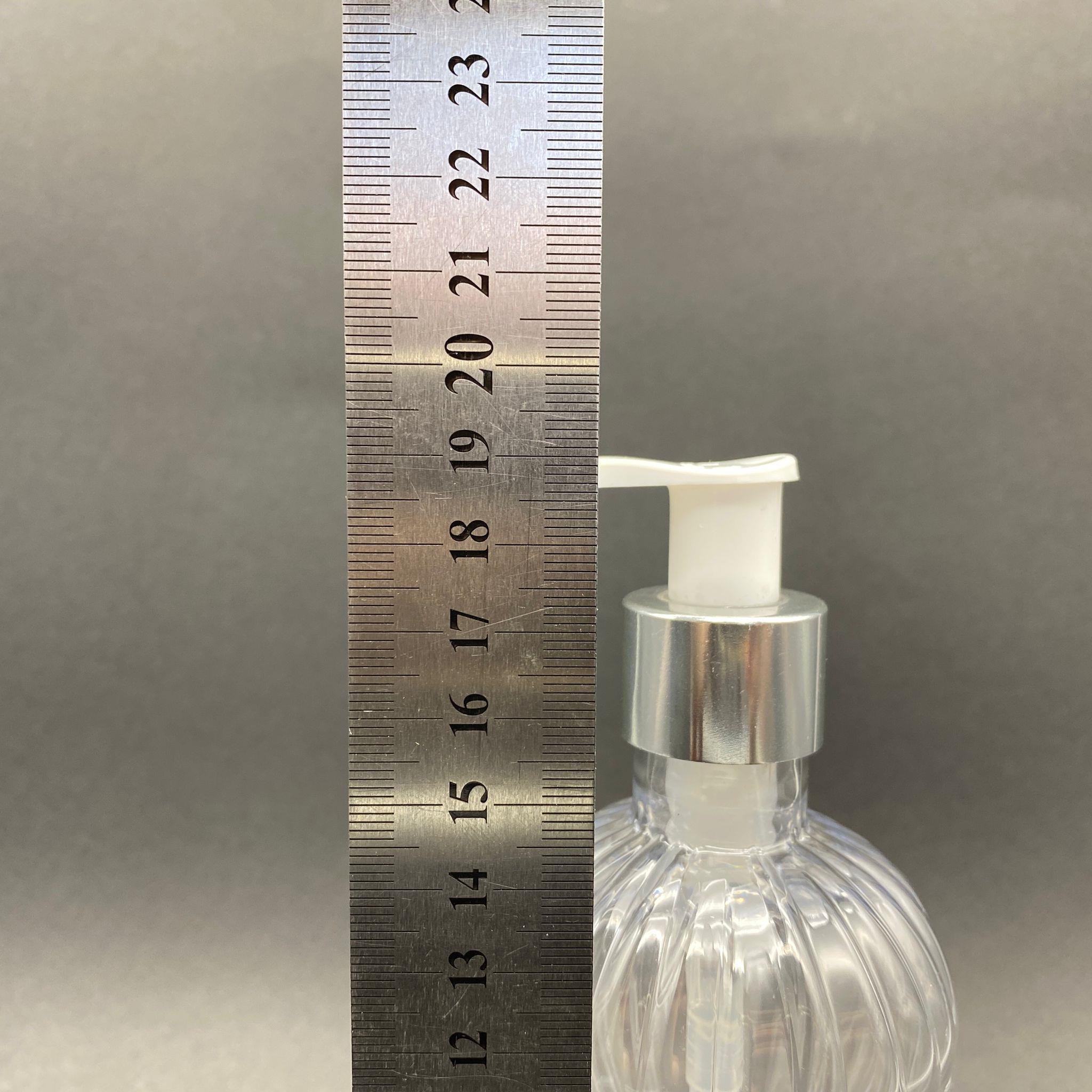 300 CC PIRLANTA MODEL PET ŞİŞE - GÜMÜŞ POMPALI - 300 ML POMPALI PLASTİK ŞİŞE