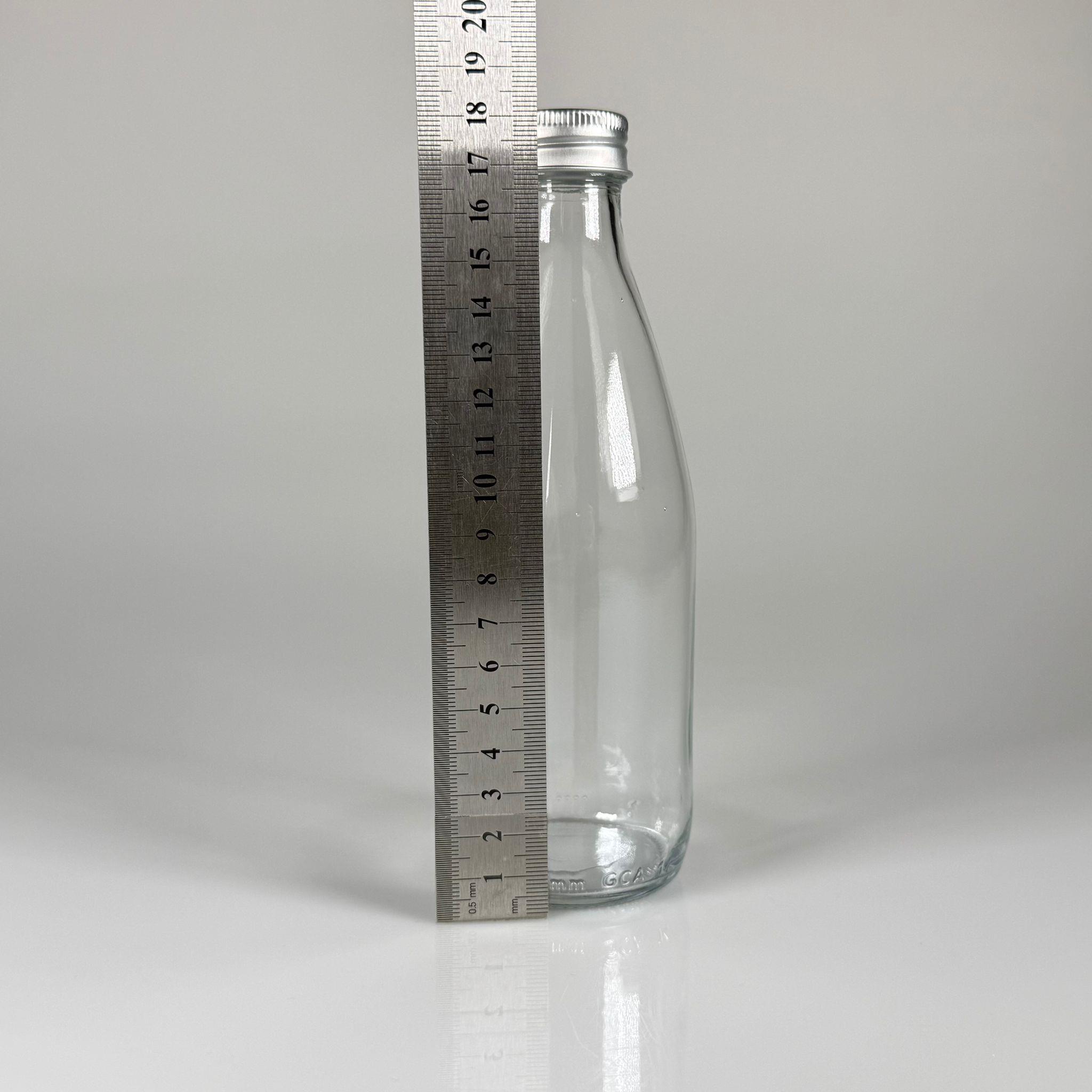 330 ML LÜKS CAM SU ŞİŞESİ - 330 CC BOŞ CAM SU ŞİŞELERİ - GÜMÜŞ ALÜMİNYUM METAL KAPAKLI (ELLE AÇILIP KAPANABİLİR) - RESTORAN, CAFE, OTEL VS İÇİN PREMİUM CAM ŞİŞE