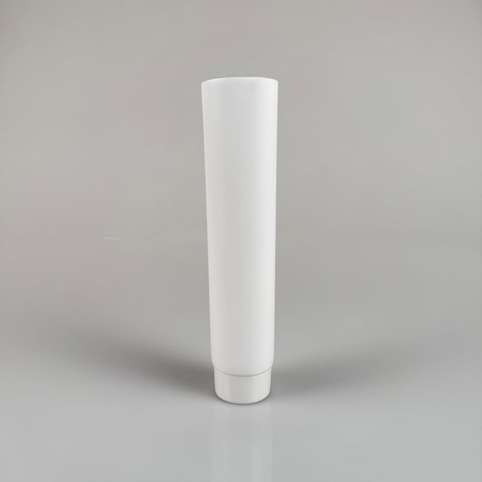 KOZMETİK İÇİN BEYAZ BOŞ KREM TÜPÜ KAPAKLI - 100 ML - MERHEM TÜPÜ - LİPGLOSS TÜP - DUDAK PARLATICISI TÜPÜ - BAL DOLUMU İÇİN PLASTİK TÜP  - DÜZ - ALTI AÇIK ELLE KAPANMAZ ISITICI GEREKİR
