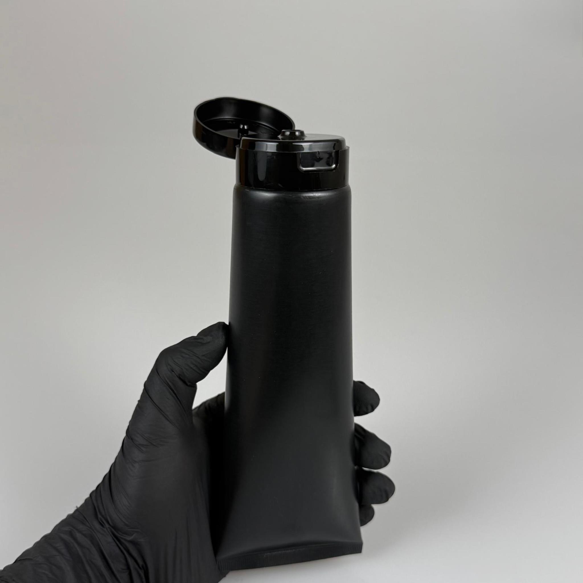 KOZMETİK İÇİN SİYAH BOŞ KREM TÜPÜ FLİPTOP KAPAKLI  - 250 ML - MERHEM TÜPÜ - PLASTİK MANÜEL DOLDURULABİLİR BOŞ TÜP - LİPGLOSS TÜP - DUDAK PARLATICISI TÜPÜ - BAL DOLUMU İÇİN PLASTİK TÜP