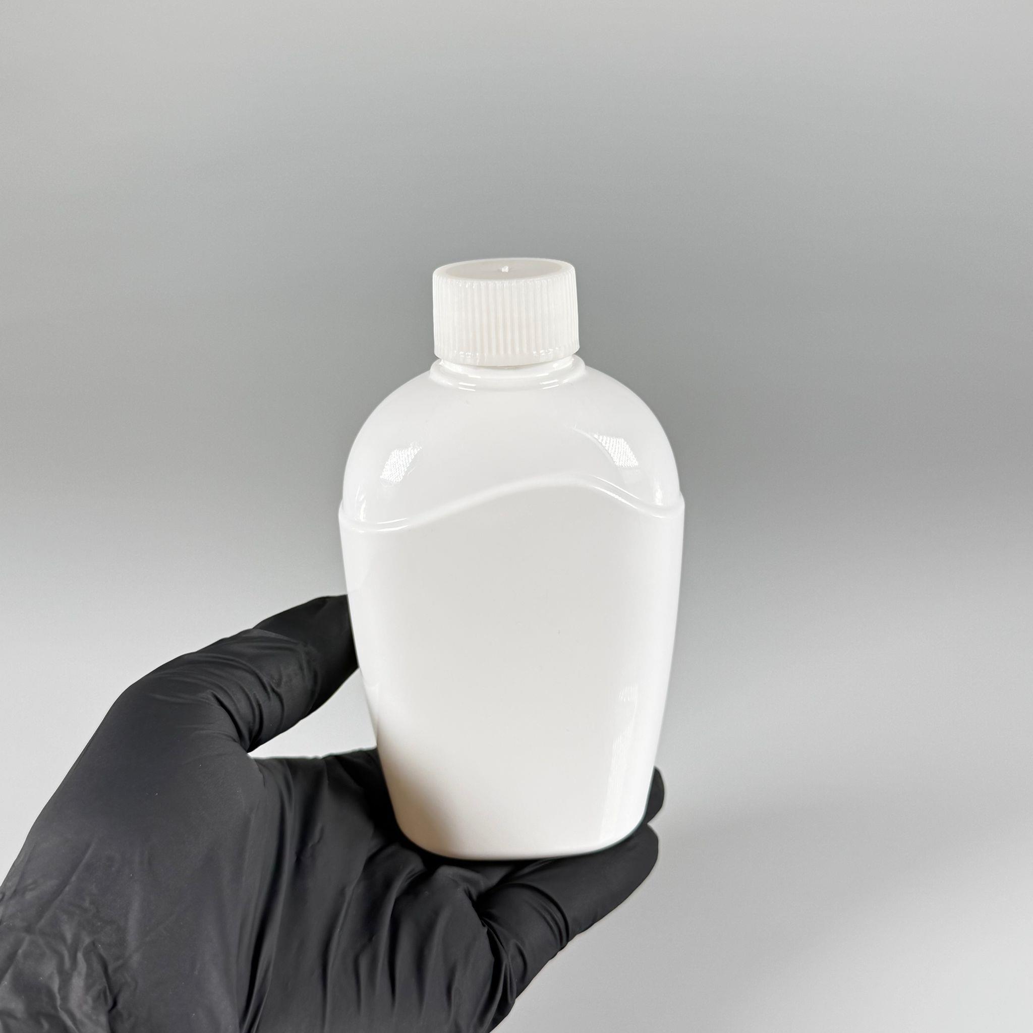 250 CC YASSI TOMBUL BEYAZ ŞAMPUAN ŞİŞESİ BEYAZ CONTALI KAPAKLI - 250 ML BOŞ ŞAMPUAN ŞİŞESİ