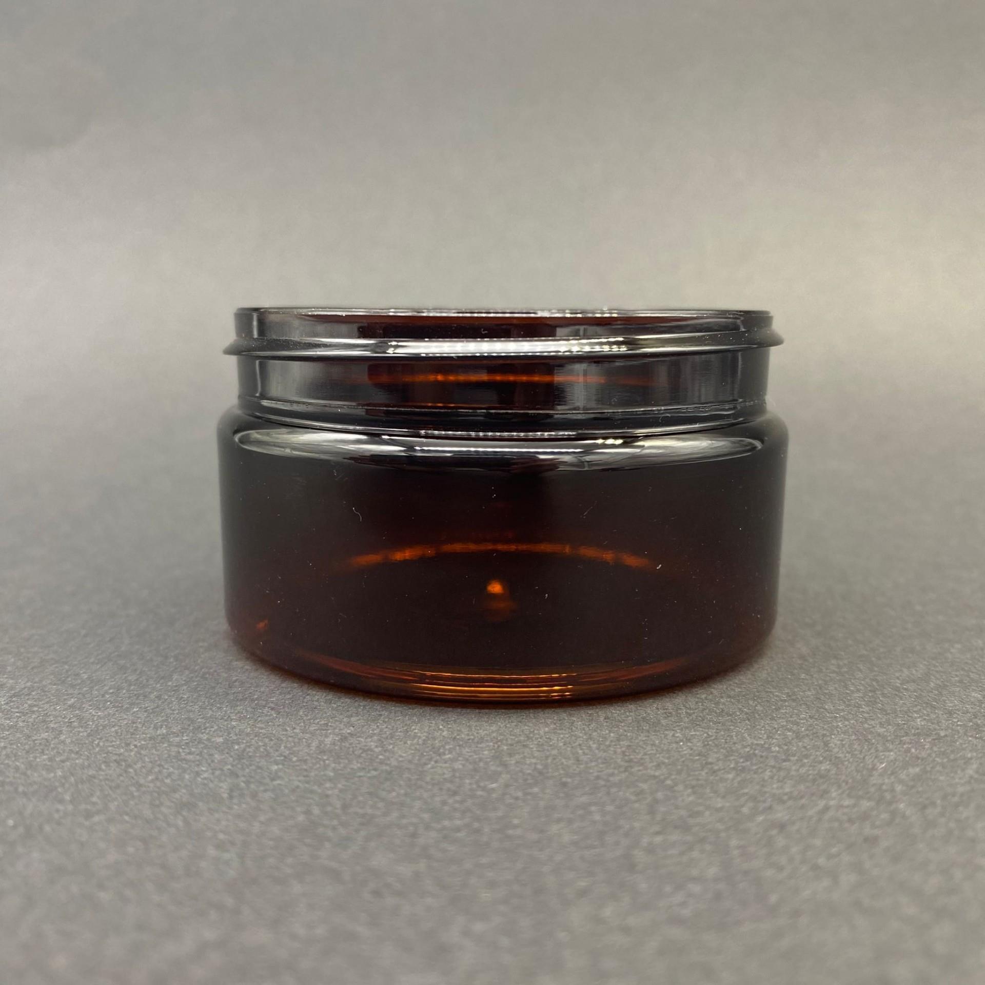 100 CC SERT PLASTİK AMBER KREM KAVANOZU KAPAKSIZ (70 AĞIZ) 100 ML PLASTİK KAVANOZ