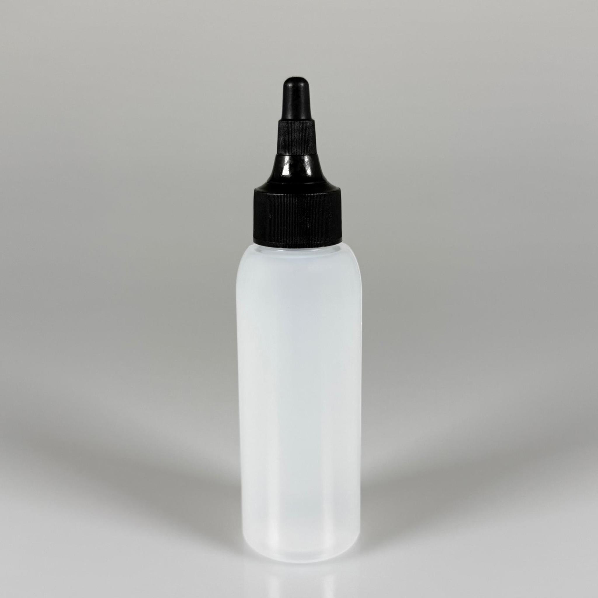 100 ML SIKILABİLİR YUMUŞAK PE POLİETİLEN PLASTİK ŞİŞE - SİYAH ASANSÖR SİVRİ KARTUŞ KAPAKLI - 100 cc sos, yağ, kartuş, mürekkep vb için boş şişeler