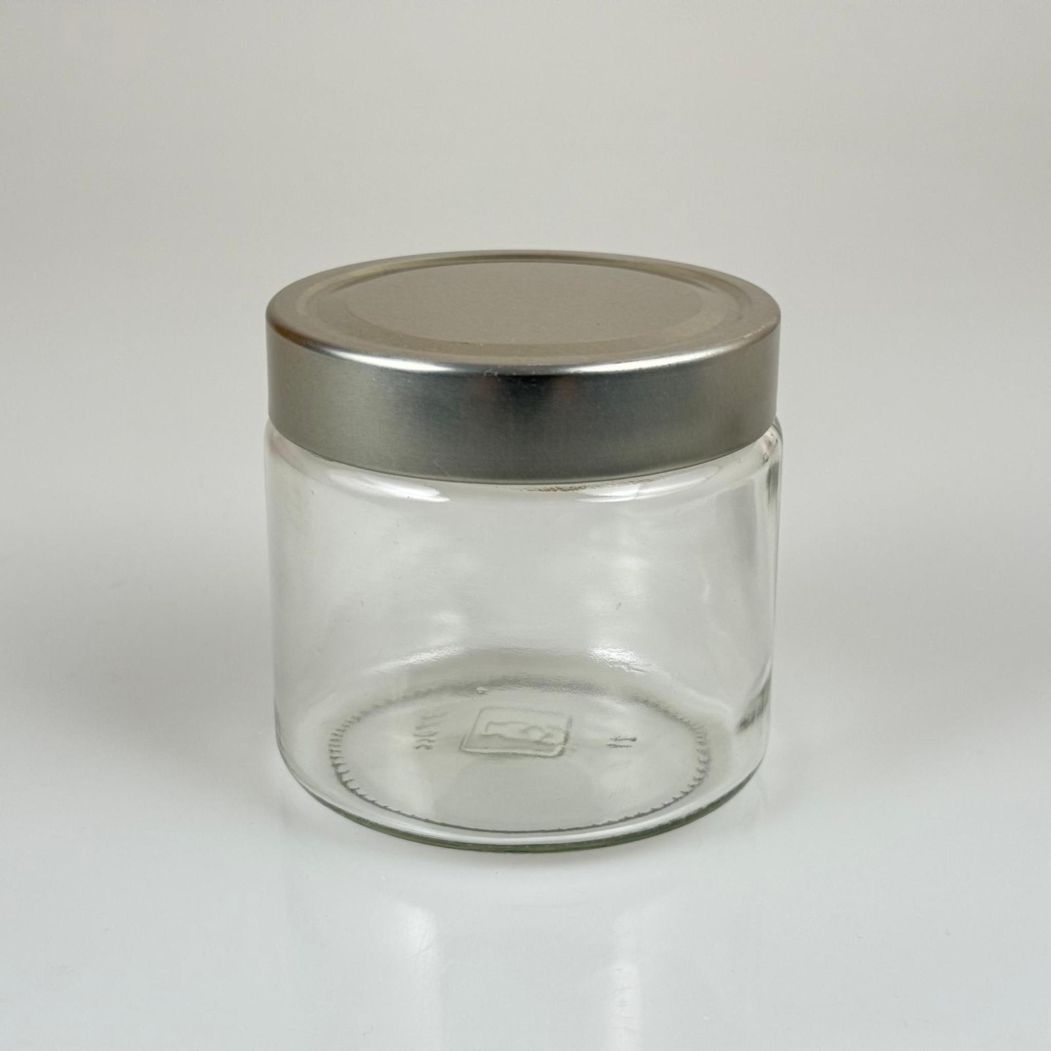 370 CC ALMAN KAVANOZ - GÜMÜŞ KAPAKLI - 370 ML DERİN KAPAKLI CAM KAVANOZ