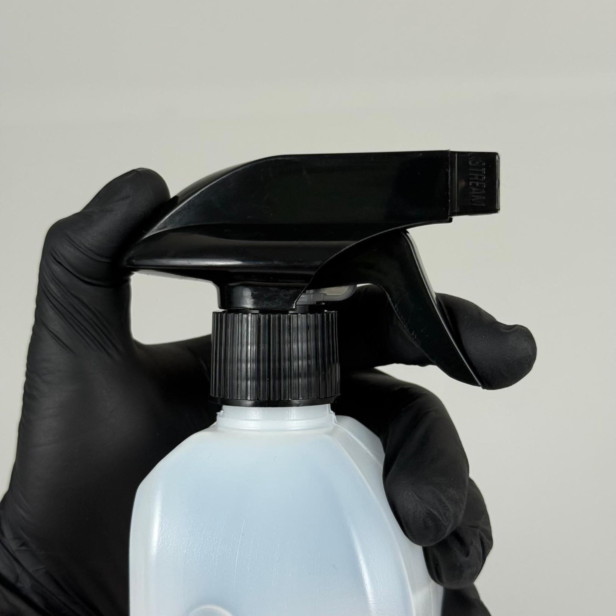 500 CC DEZENFEKTAN BİDONU - SİYAH TETİK SPREYLİ - 500 ML BEYAZ BOŞ DEZENFEKTAN BİDONU