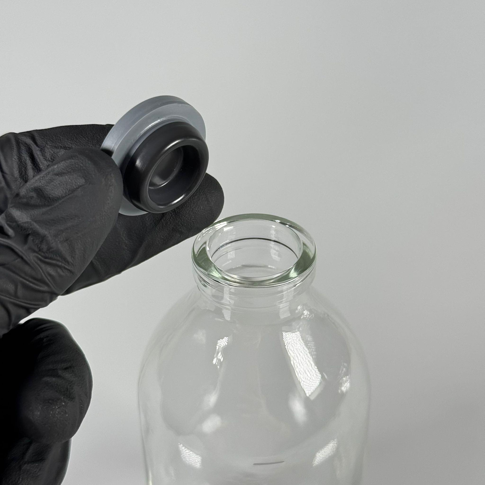 250 CC ŞEFFAF CAM SERUM ŞİŞESİ - 32 AĞIZ  KAUÇUK BUTİL TIPALI TAKIM - 250 CC BOŞ SERUM ŞİŞESİ - TİP 2 İLACA ECZAYA  UYGUN