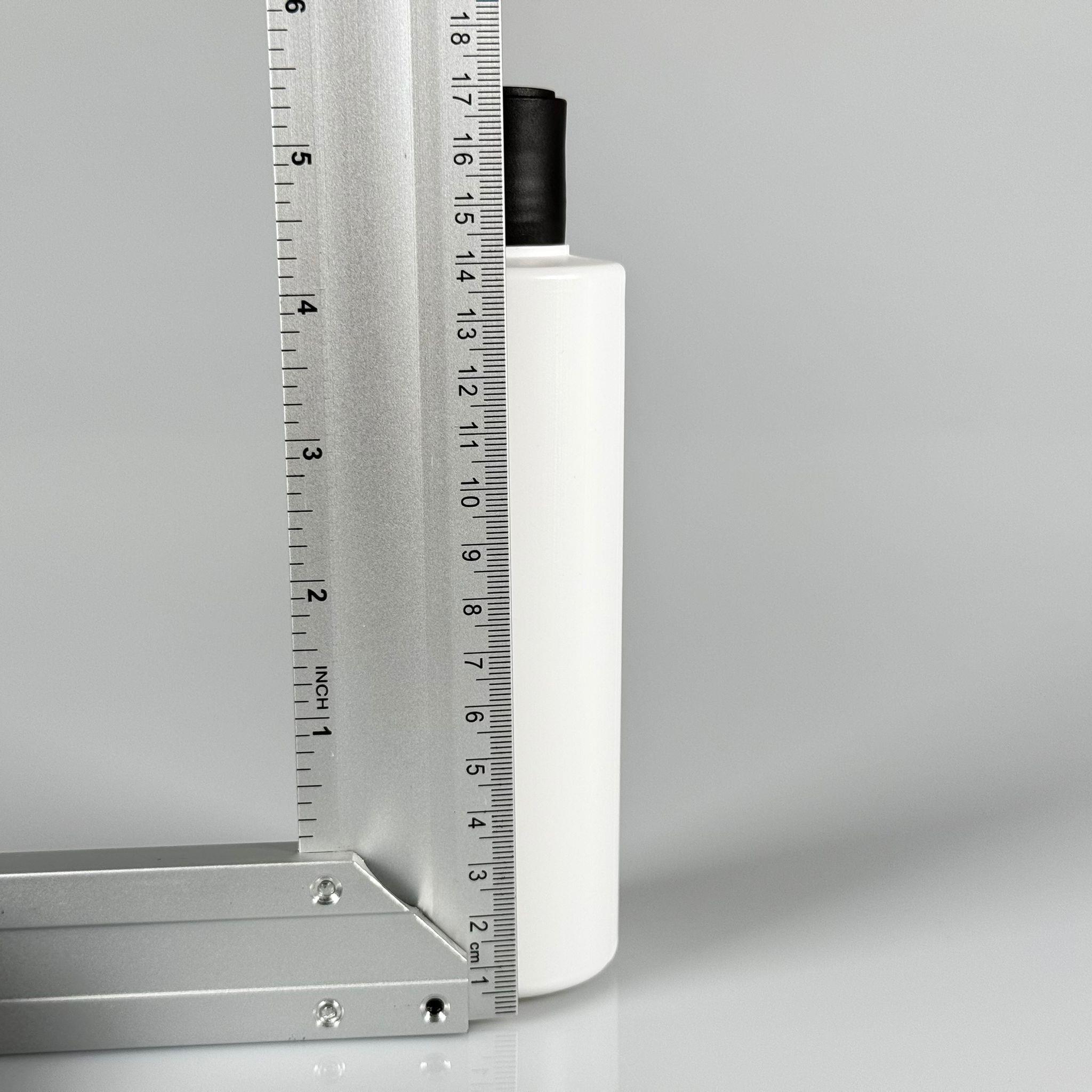 200 CC (SİLME 250 CC) BEYAZ SİLİNDİR MODEL MAT SERT POLİETİLEN ŞİŞE - SİYAH DİSKTOP ŞAMPUAN KAPAKLI - 200 ML BEYAZ PLASTİK ŞİŞE