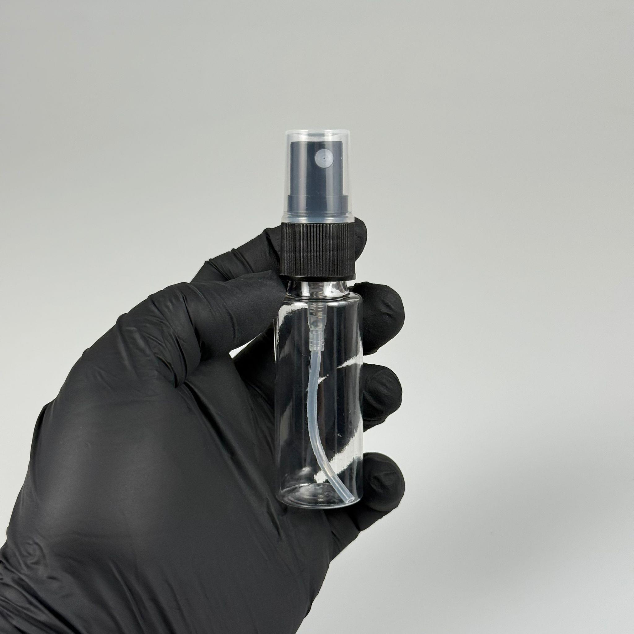 20 CC ŞEFFAF PET ŞİŞE - SİYAH SPREYLİ - 20 ML PET ŞİŞE