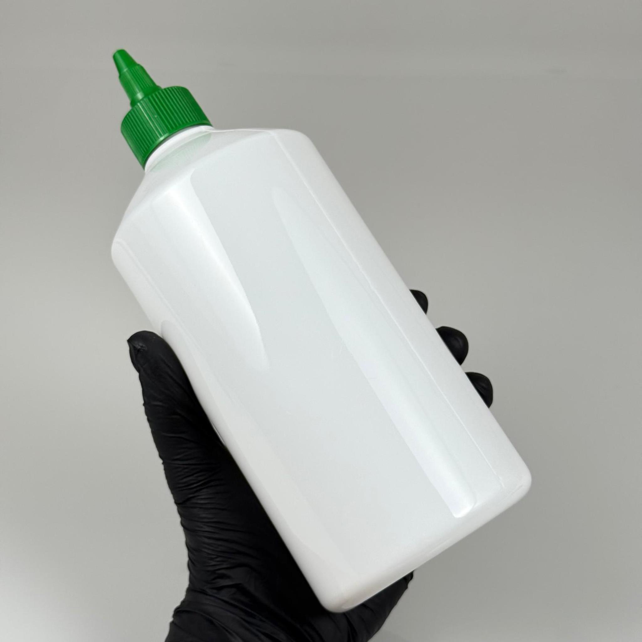 ZEYTİNYAĞI, SOS, ACI SOS, SİRKE, SRIRACHA VB BOŞ ŞİŞELERİ - YEŞİL SİVRİ TWİST AKITICI KAPAK + 950 ML BEYAZ PET PLASTİK ŞİŞE TAKIM