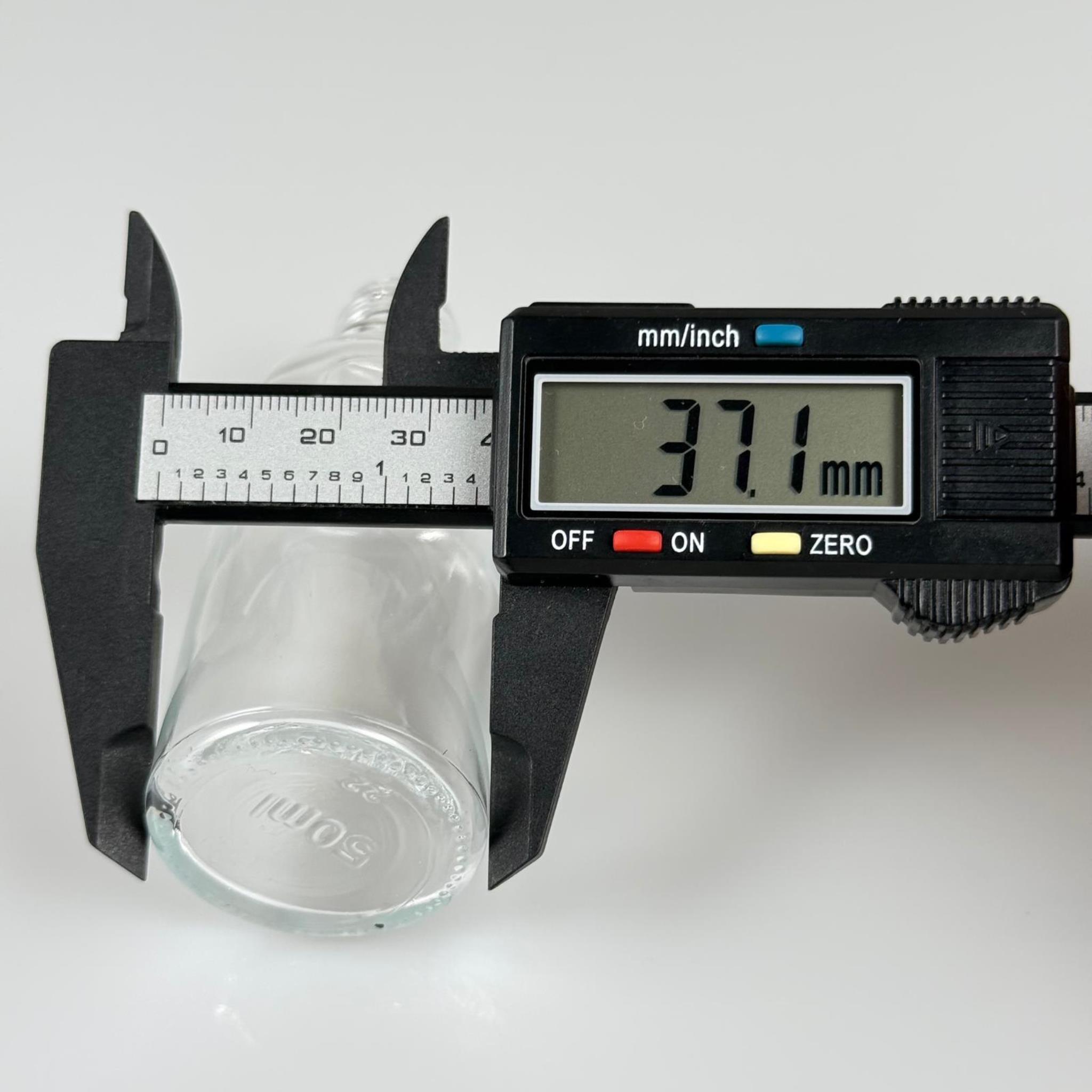 50 CC ŞEFFAF CAM ŞİŞE KAPAKSIZ (18 AĞIZ) - 50 ML CAM ŞİŞE