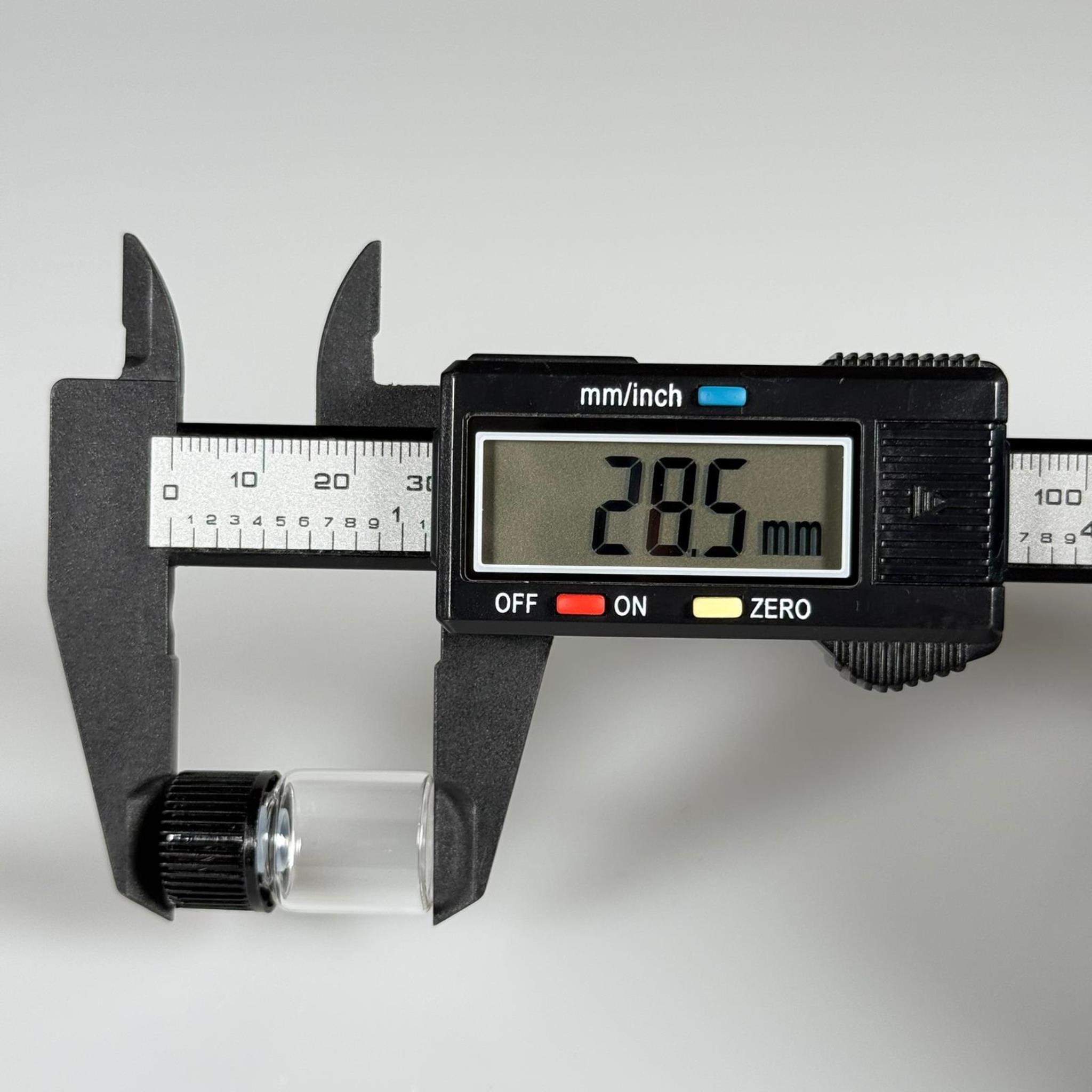 2 CC ŞEFFAF İNCE CAM ŞİŞE - SİYAH KAPAKLI + İÇTEN DAMLALIKLI - 2 ML CAM ŞİŞE