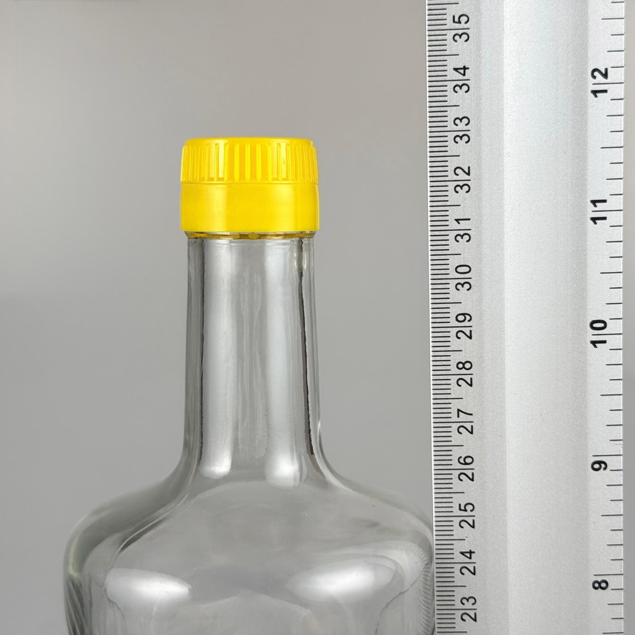 1000 CC DESENLİ DORİKA ŞEFFAF CAM ŞİŞE + SARI ÇAKMA KAPAKLI TAKIM - 1000 ML MANTAR TIPALI ÇAKMA AĞIZ  CAM ŞİŞE