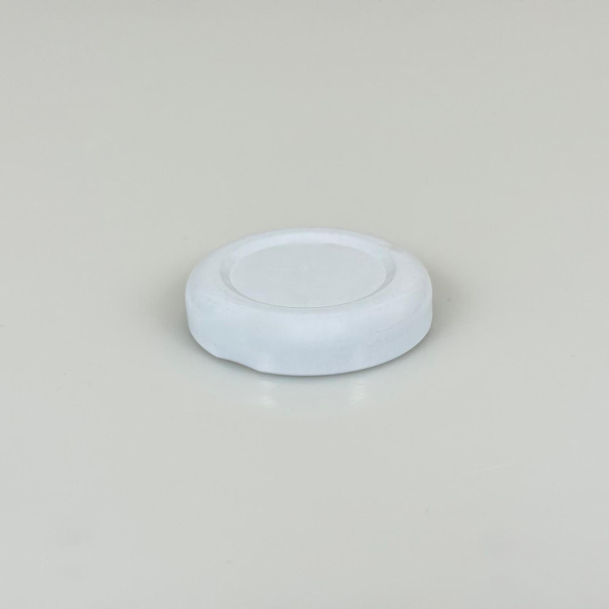 38 MM TWİST-OFF BEYAZ METAL KAPAK